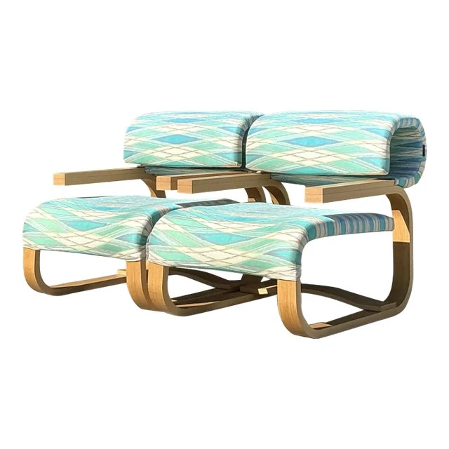 Vintage Contemporary Missoni Home “Daniela” Arm Chair - a Pair