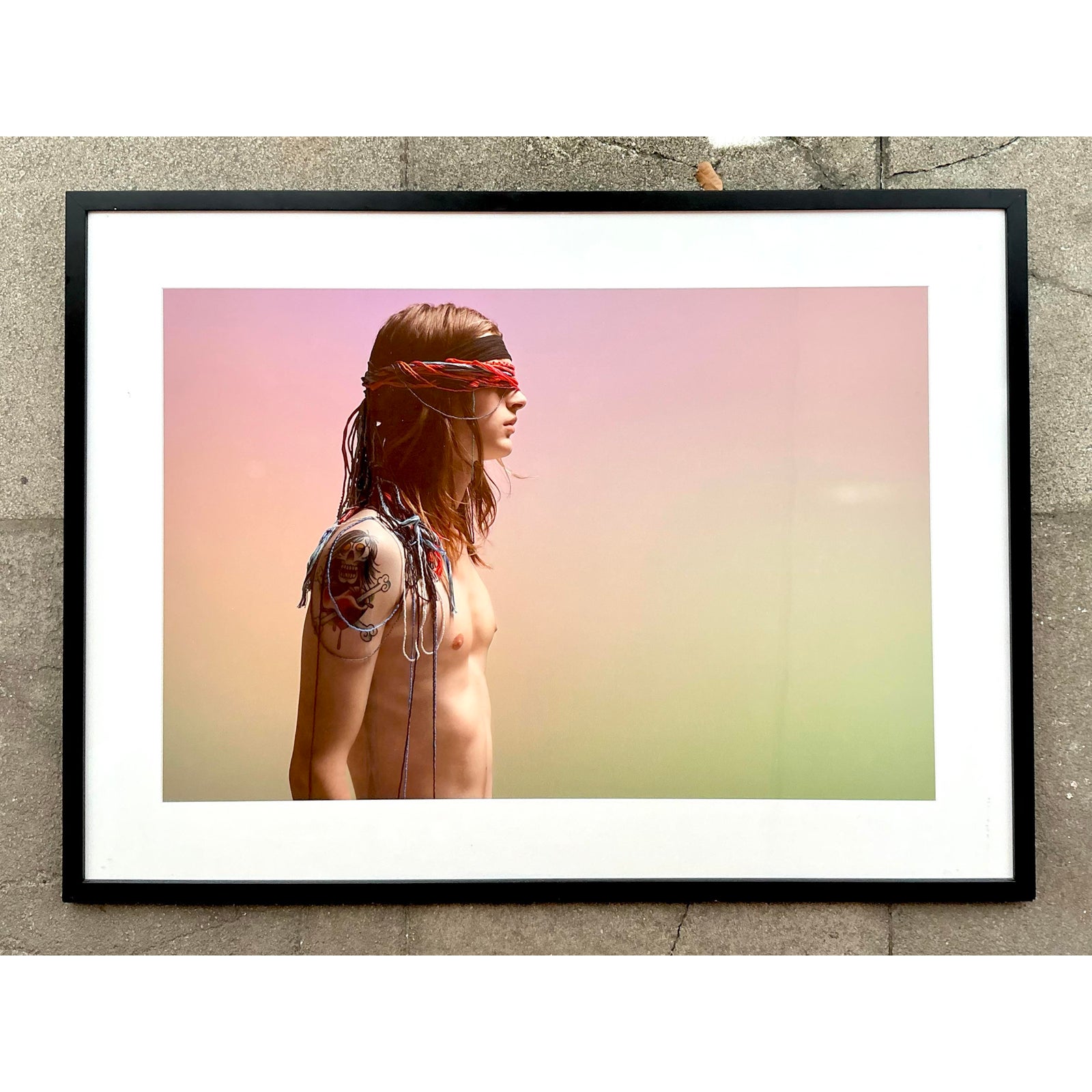 Vintage Boho Original Fashion Figurative Photograph - Top view
