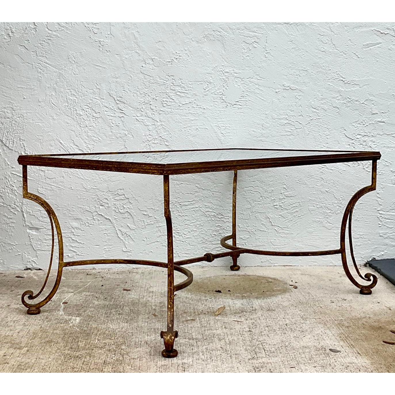 Vintage Regency Gilt Coffee Table - Back view