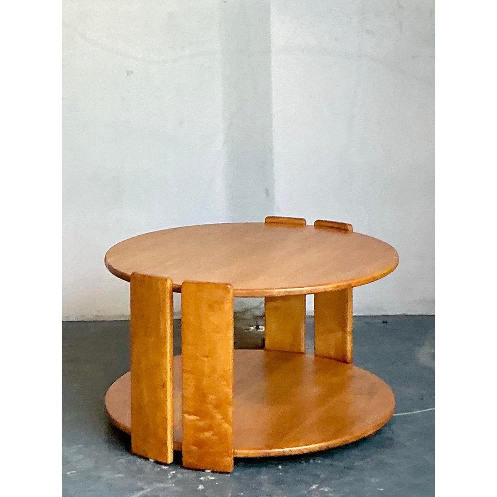 Vintage Conant Ball Mid-Century Modern Maple Coffee Table - Detail view