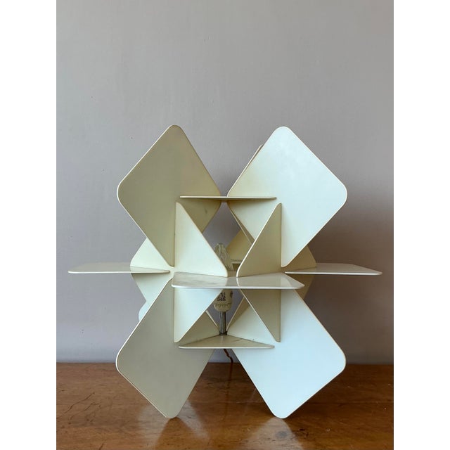 Vintage Boho Origami Resin Table Lamp - Back view