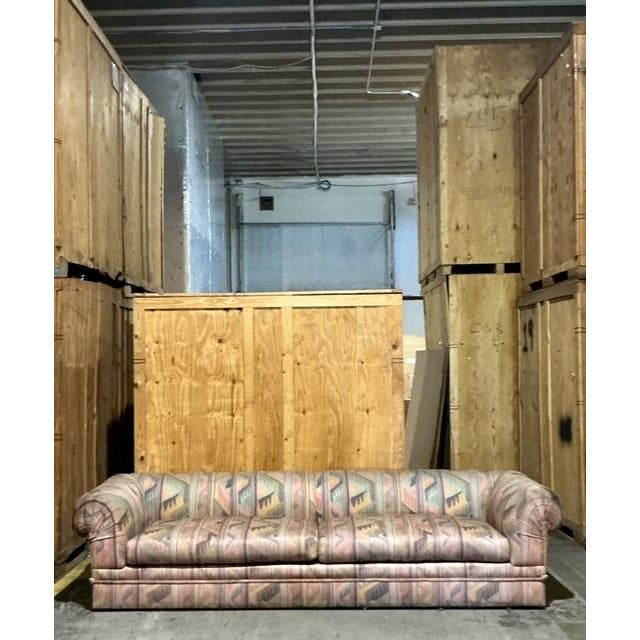 Vintage Boho Monumental Roll Arm Sofa - Detail view