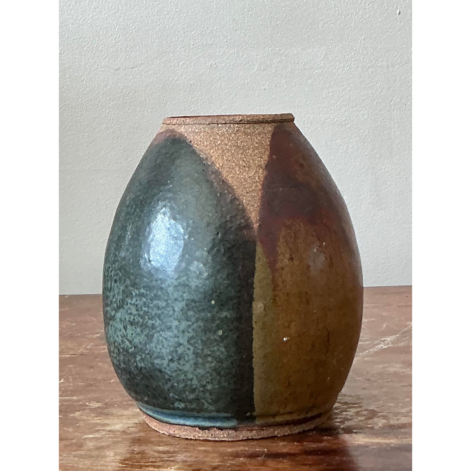 Vintage Boho Studio Pottery Vase - Side view