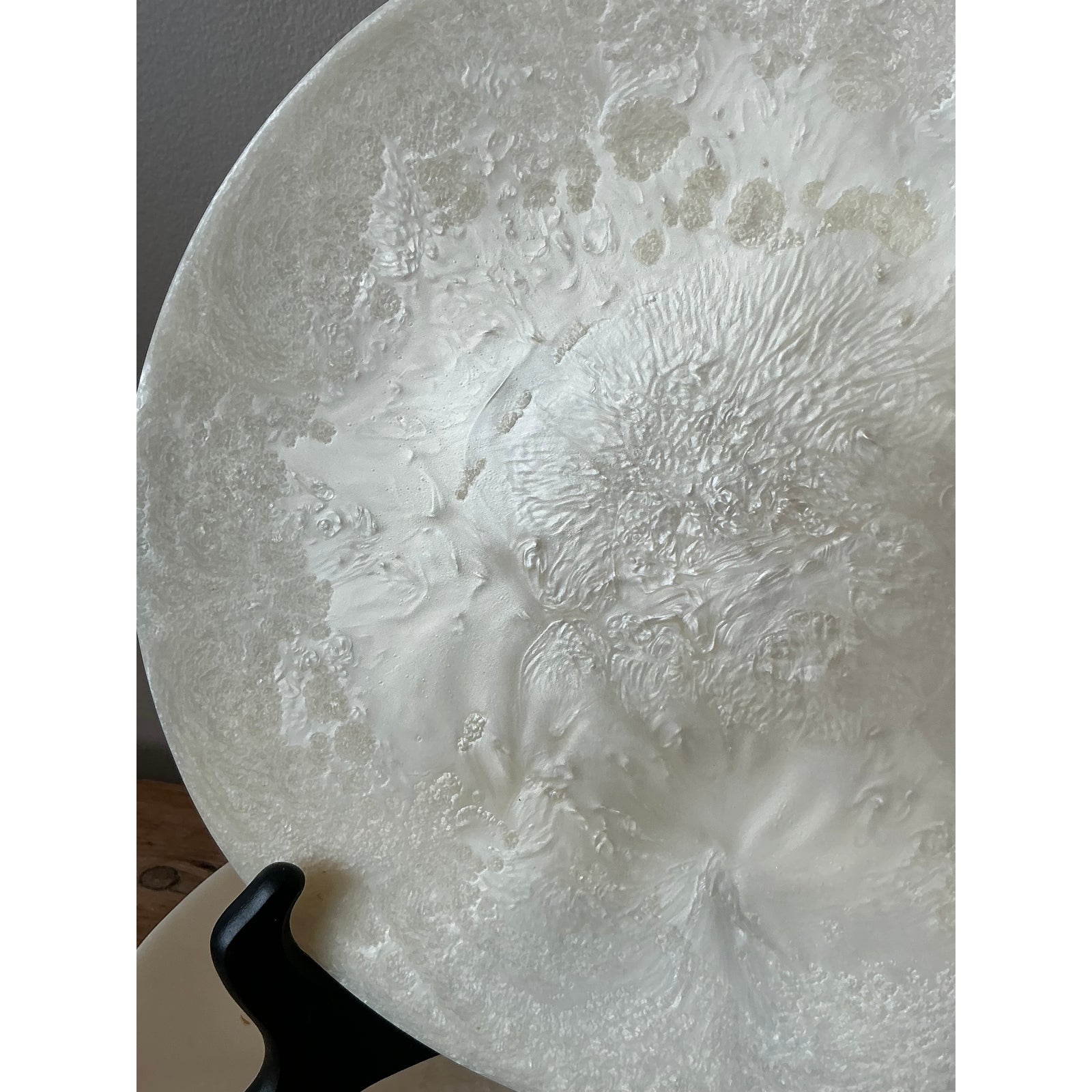 Vintage Boho Poured Resin Plates - Set of 6 - Top view