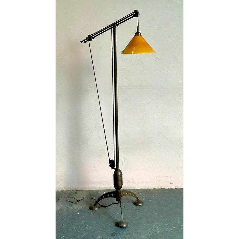 Vintage Boho Baker MRL 191 Counterbalance Floor Lamp - Top view