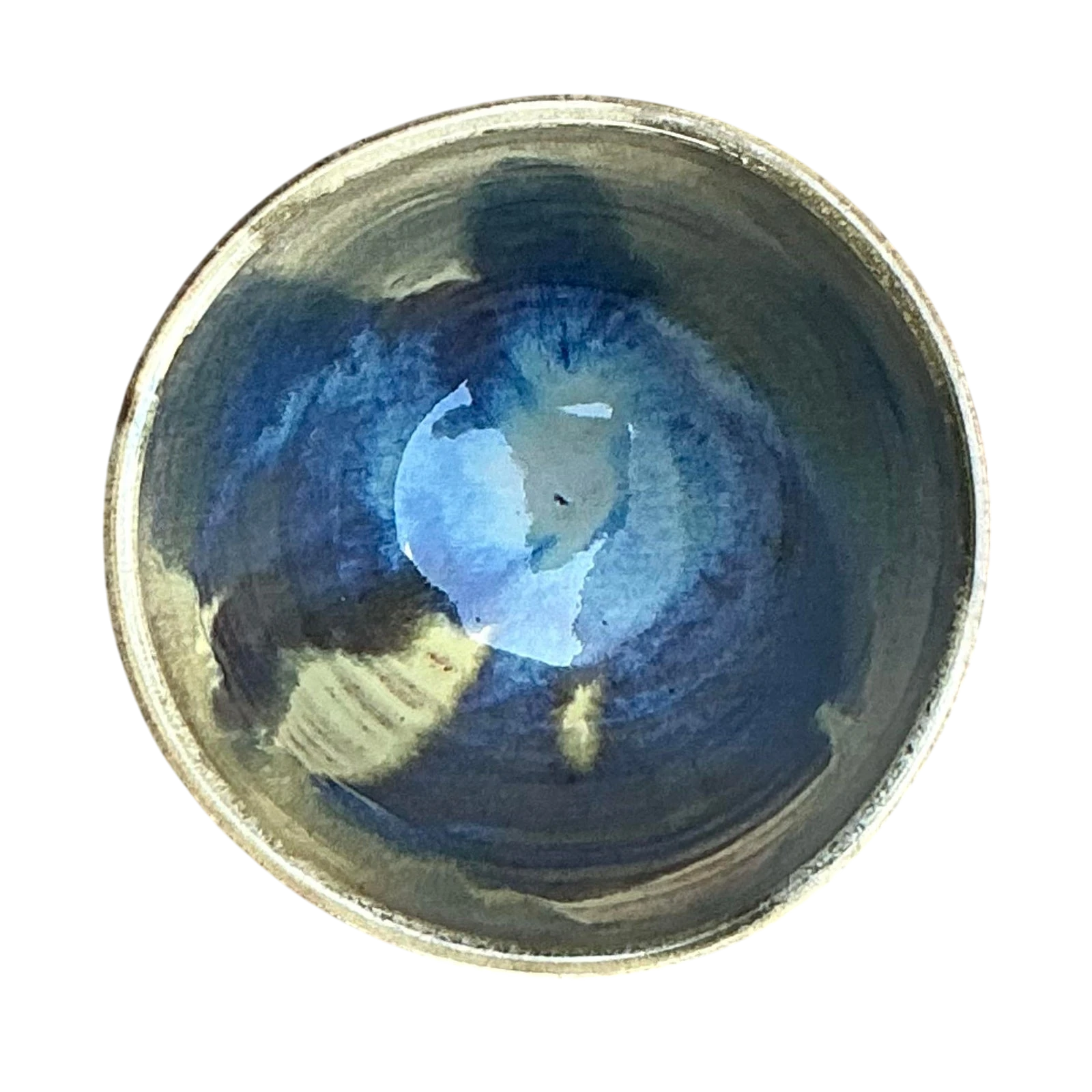 Vintage Boho Original Studio Pottery Bowl - Ceramic, 5W x 4H - Detail view