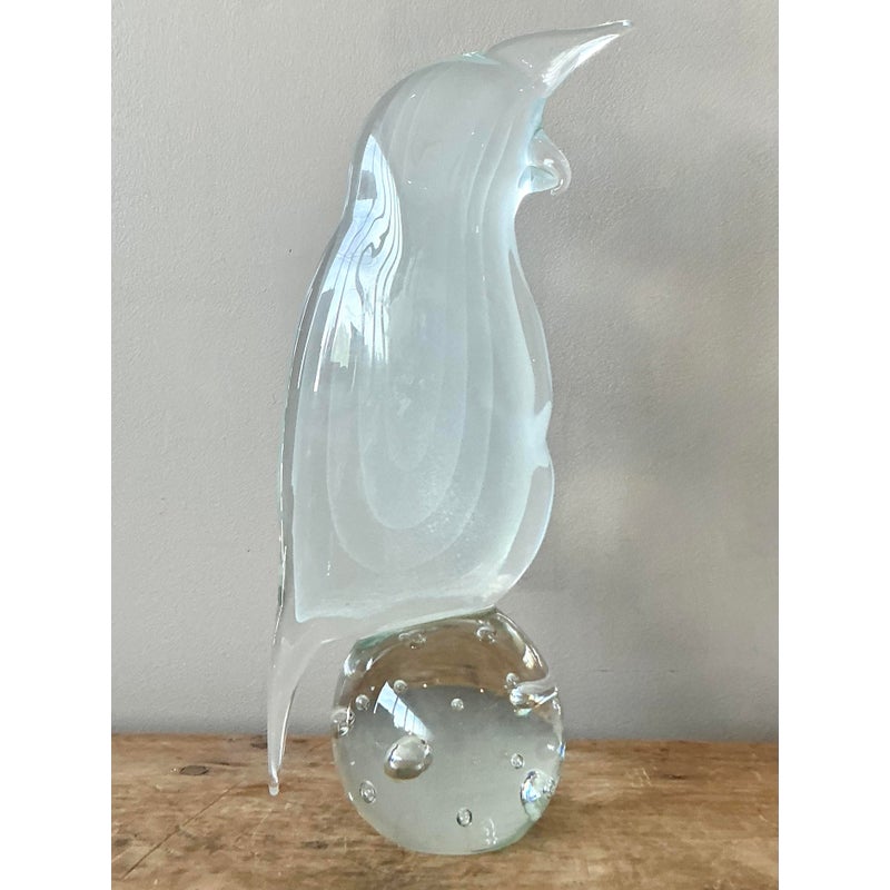 Vintage Boho Italian Murano Cockatoo - Detail view