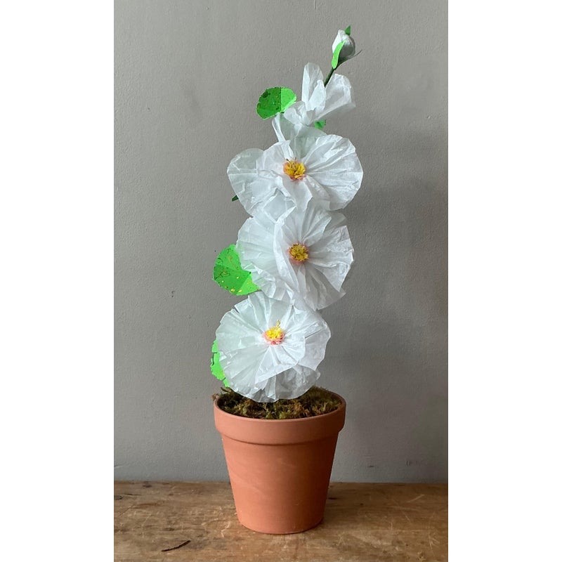 Contemporary Hand Rolled Paper Flowers - Side view