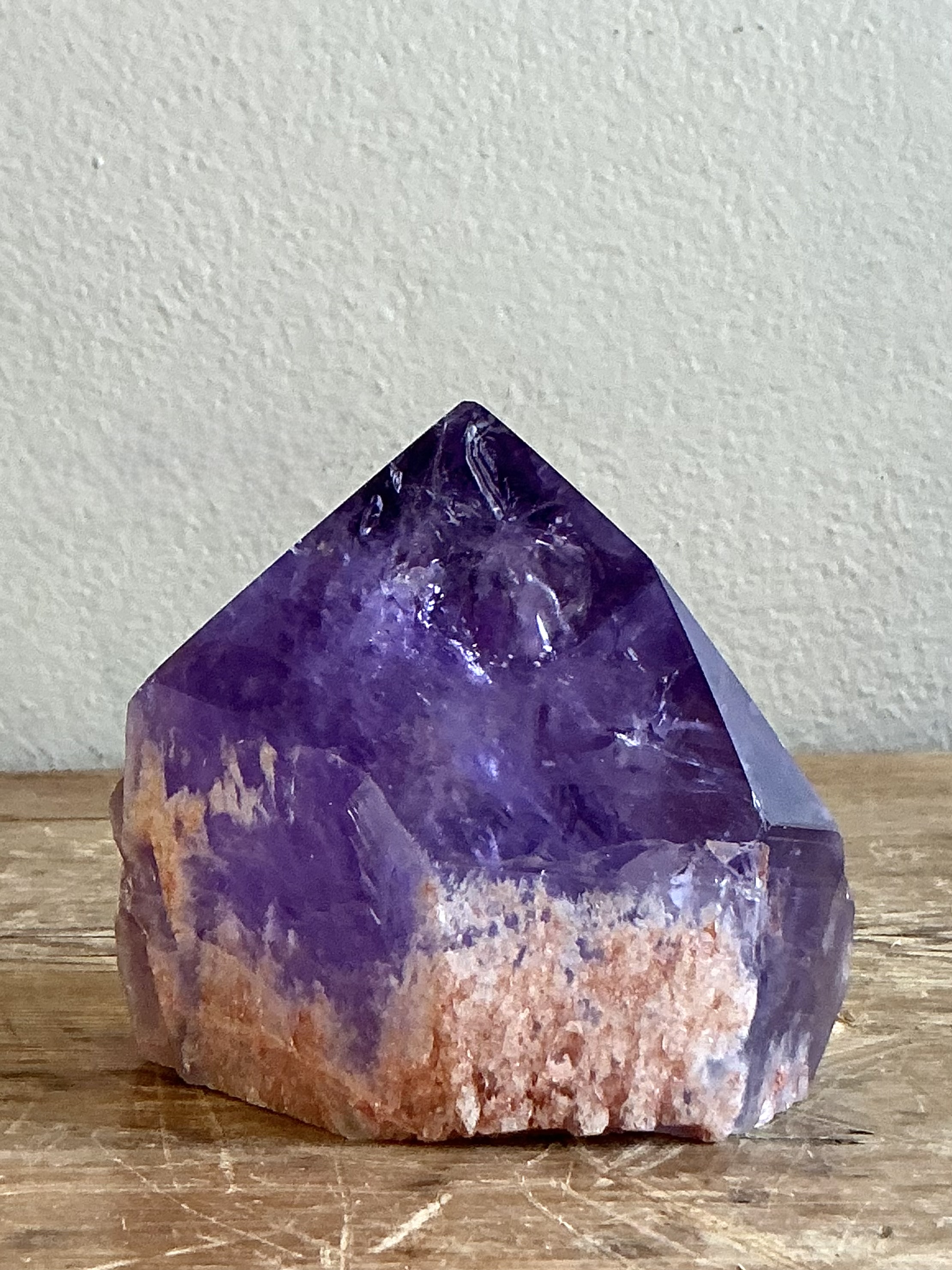 Vintage Boho Amethyst Point - Top view