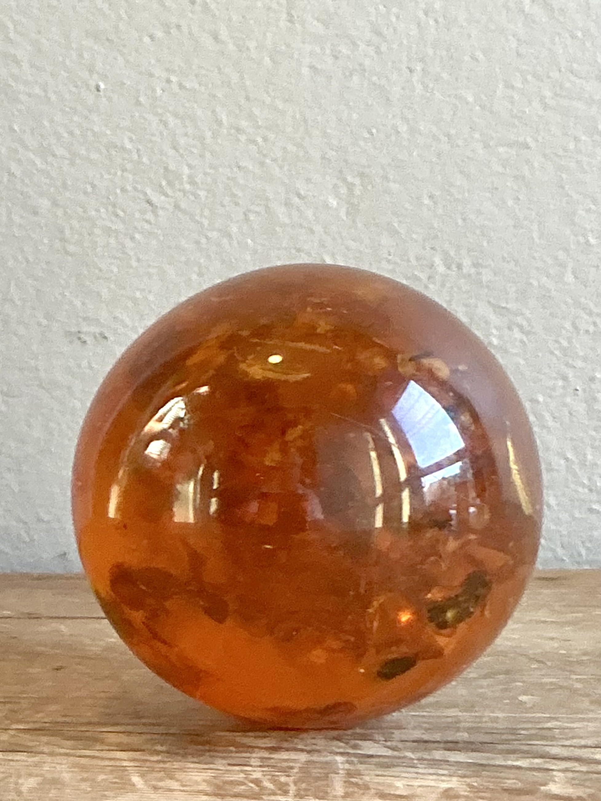 Vintage Boho Amber Sphere - Detail view