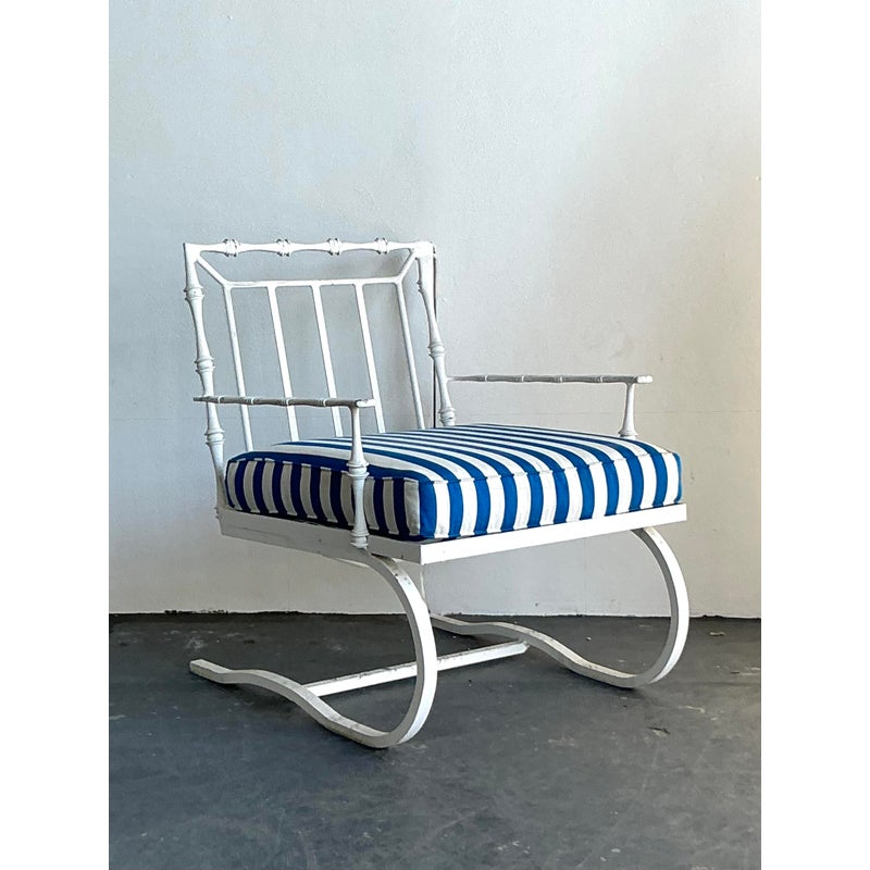 Vintage Regency Phyllis Morris Springer Lounge Chair - Back view