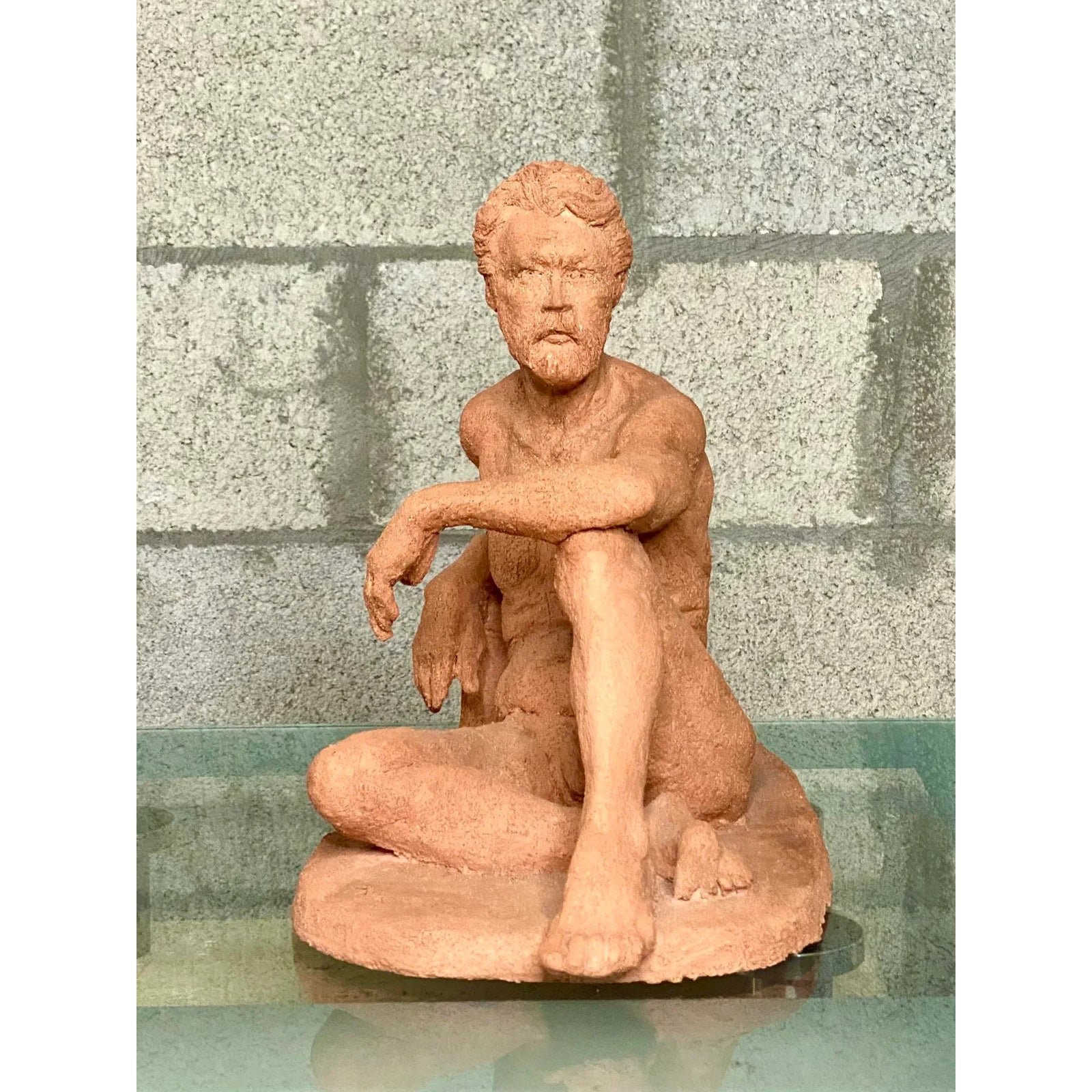 Vintage Expressionist Figural Sculpture - Detail view