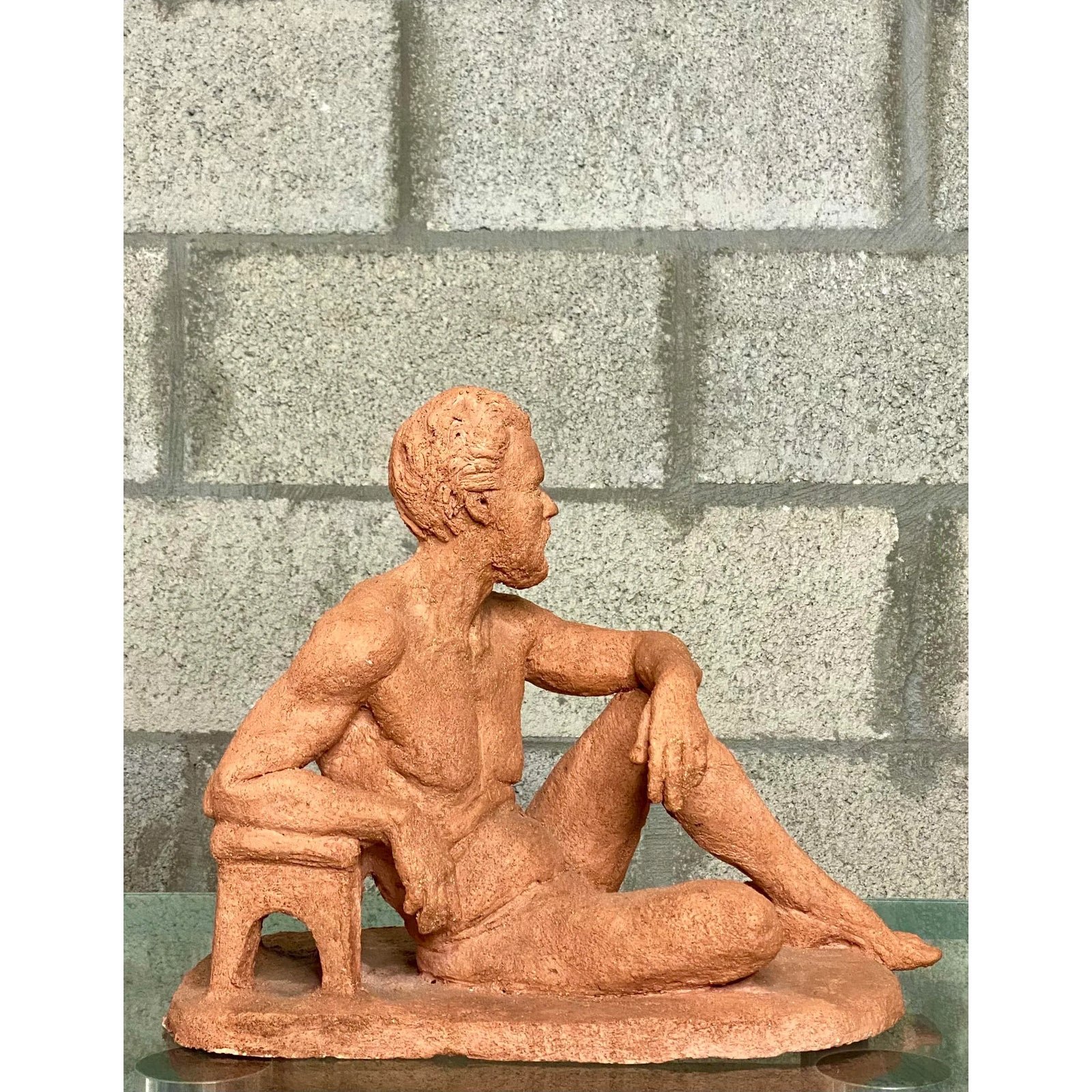 Vintage Expressionist Figural Sculpture - Back view