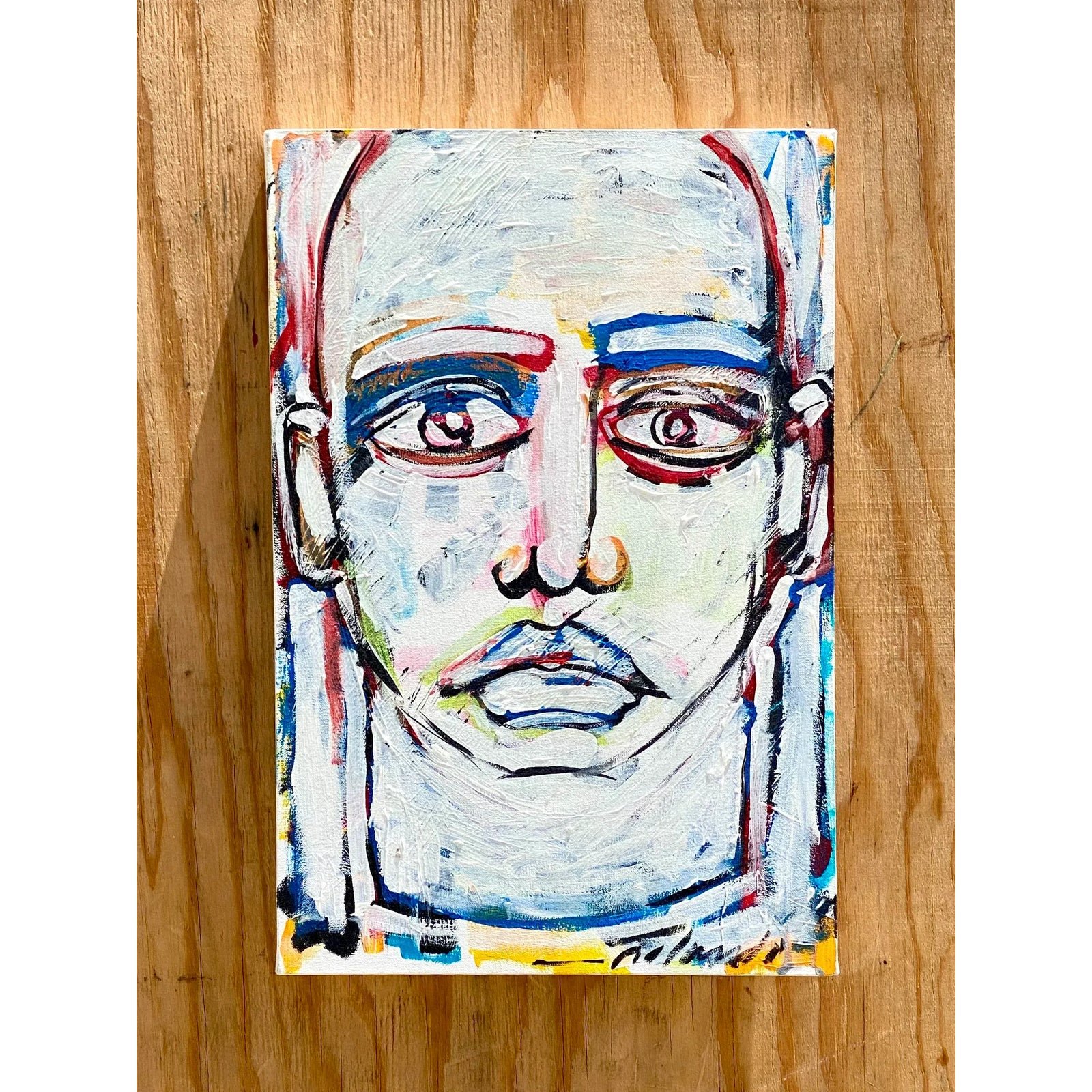 Contemporary Original Abstract Oil Signed Roland - Detail view
