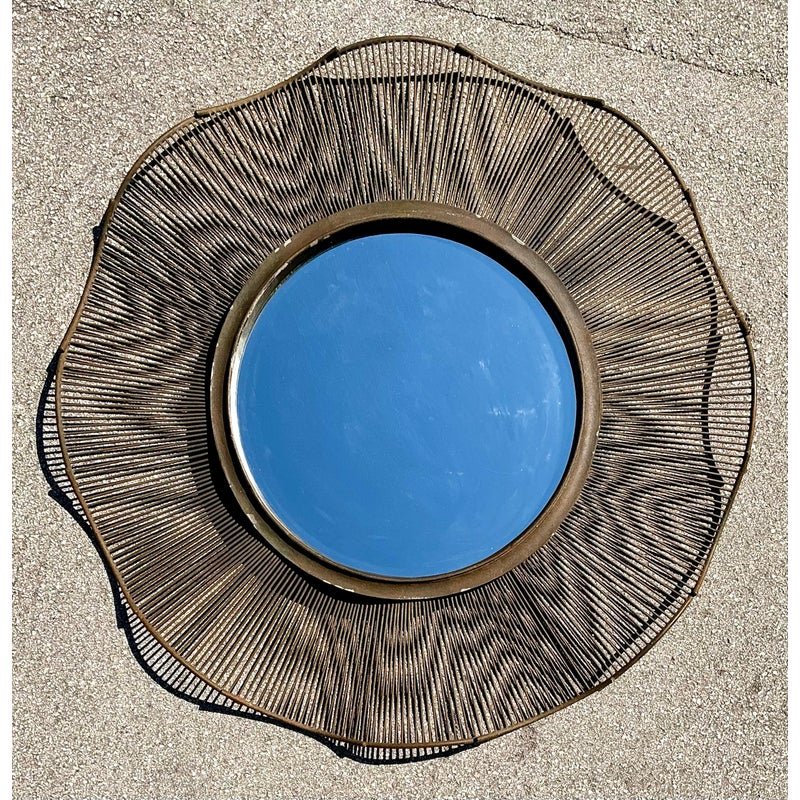 Vintage Monumental Wave Mirror - Side view