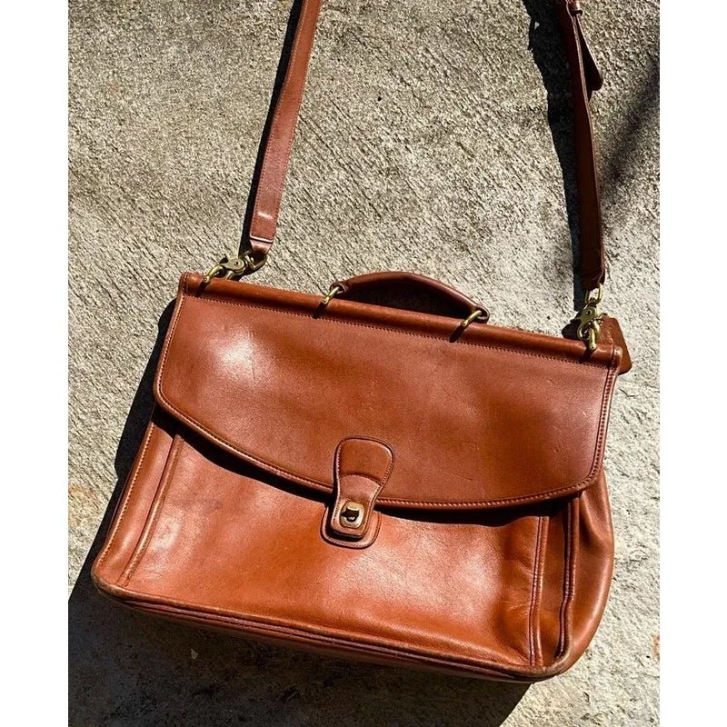 Vintage Coach Beekman Briefcase - Detail view