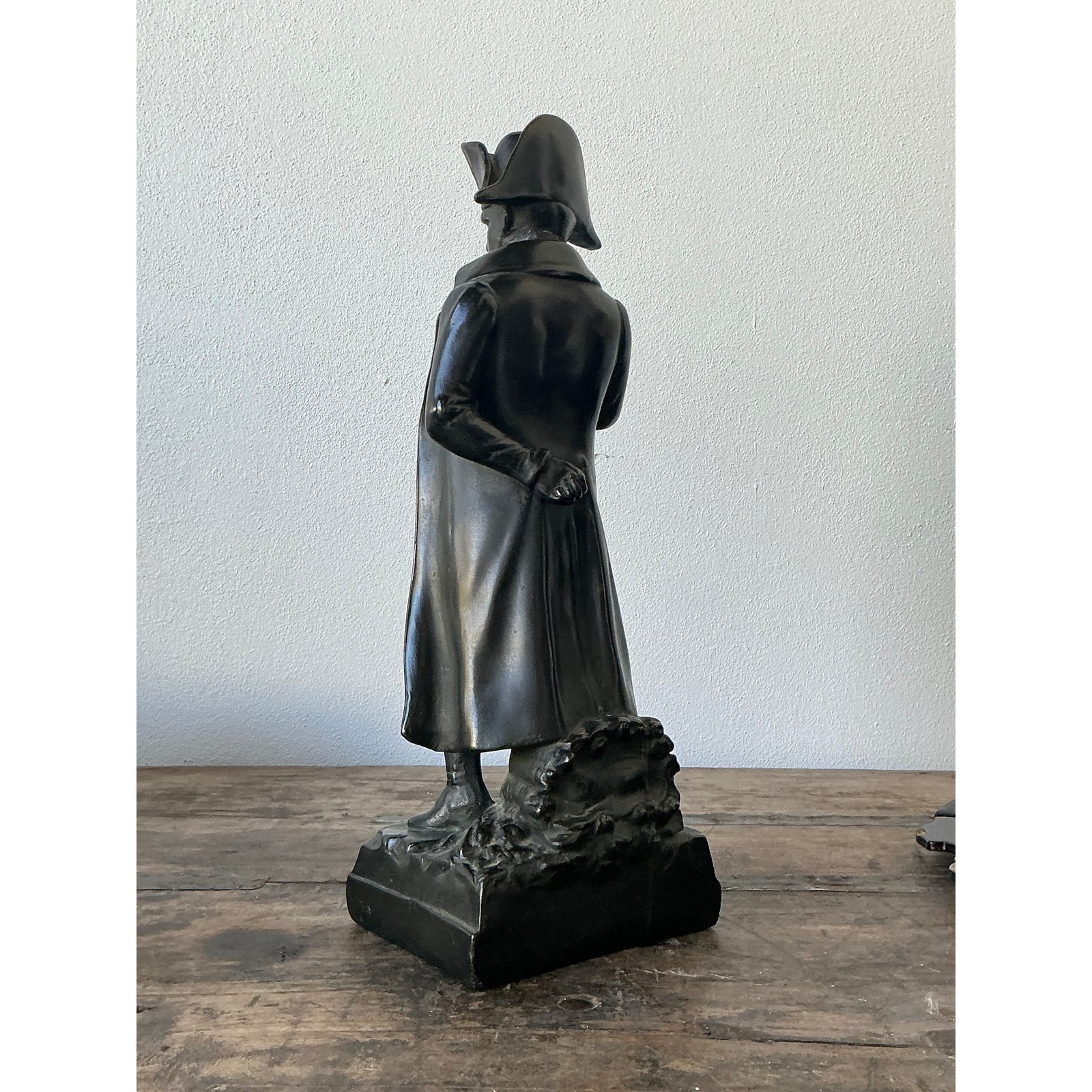 Vintage Patinated Bronze Statue of Napoleon - Back view