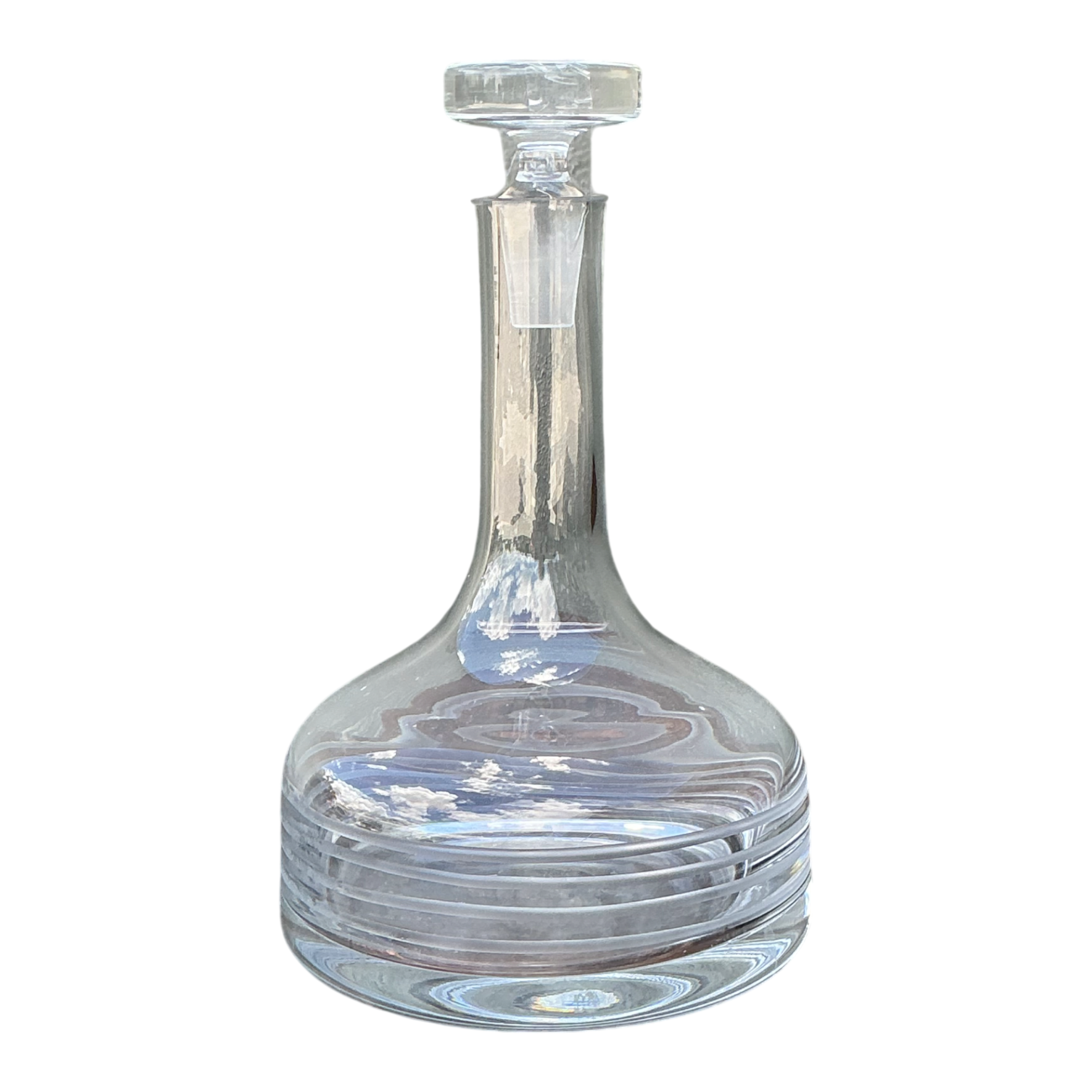 Vintage Glass Decanter with Stopper - Detail view