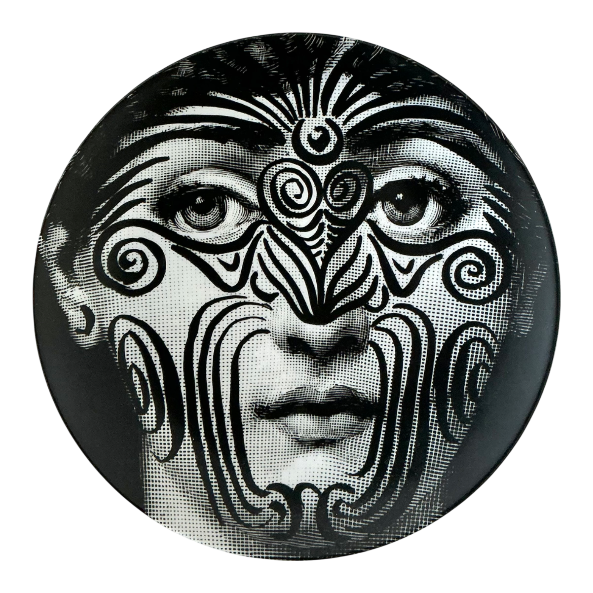Piero Fornasetti Tema e Variazioni Ceramic Plate - Detail view