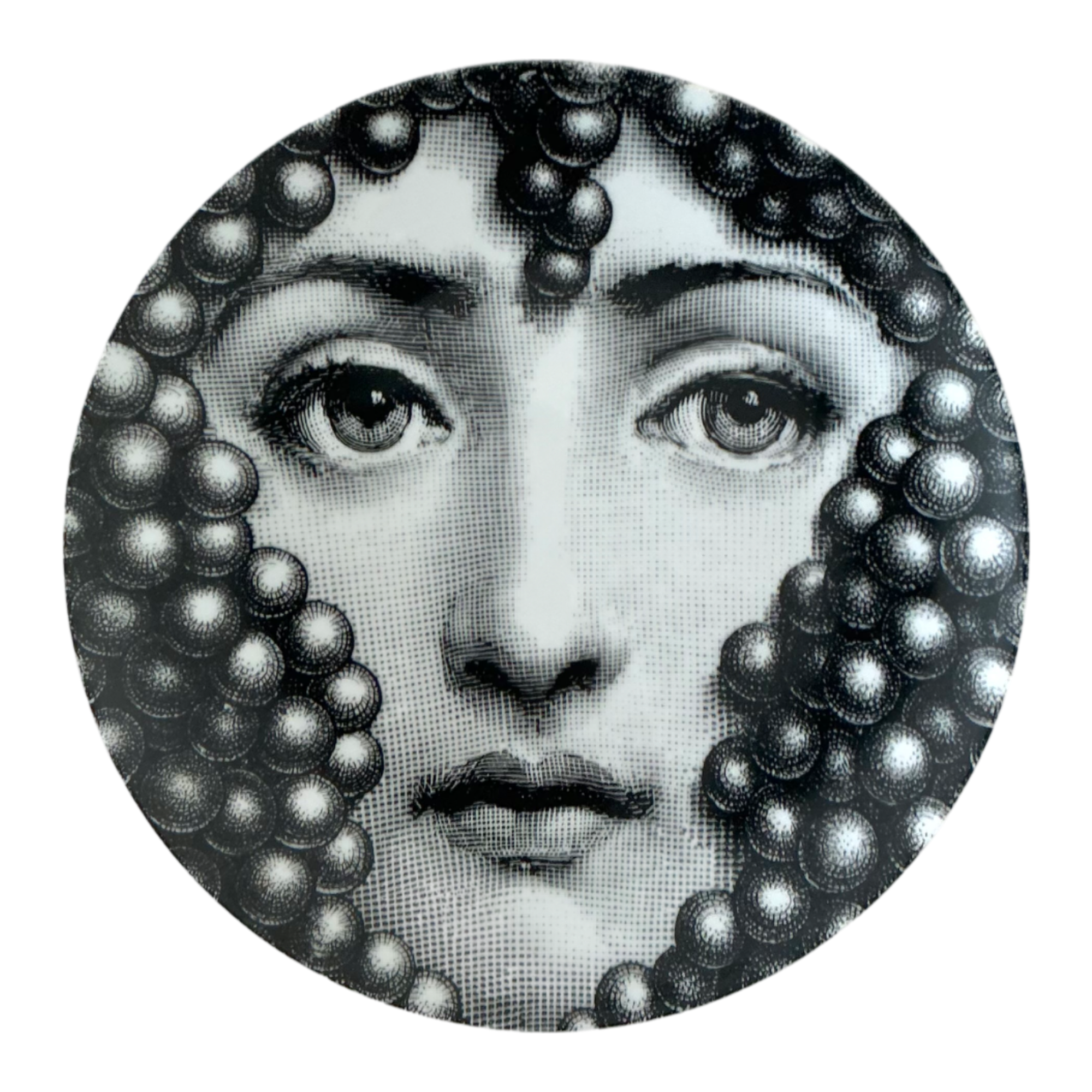 Piero Fornasetti Tema e Variazioni Porcelain Plate - Detail view