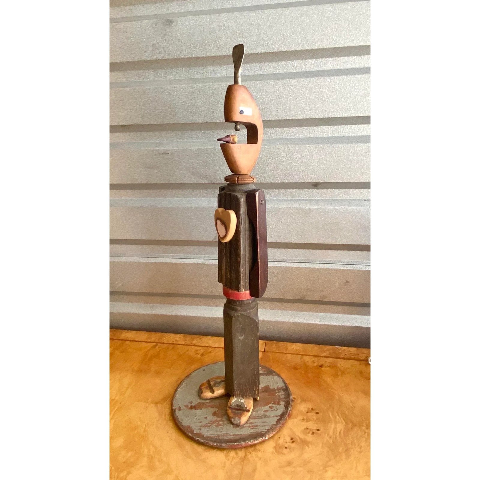 Contemporary Found Object Sculpture Signed Lisa Lulo - Back view