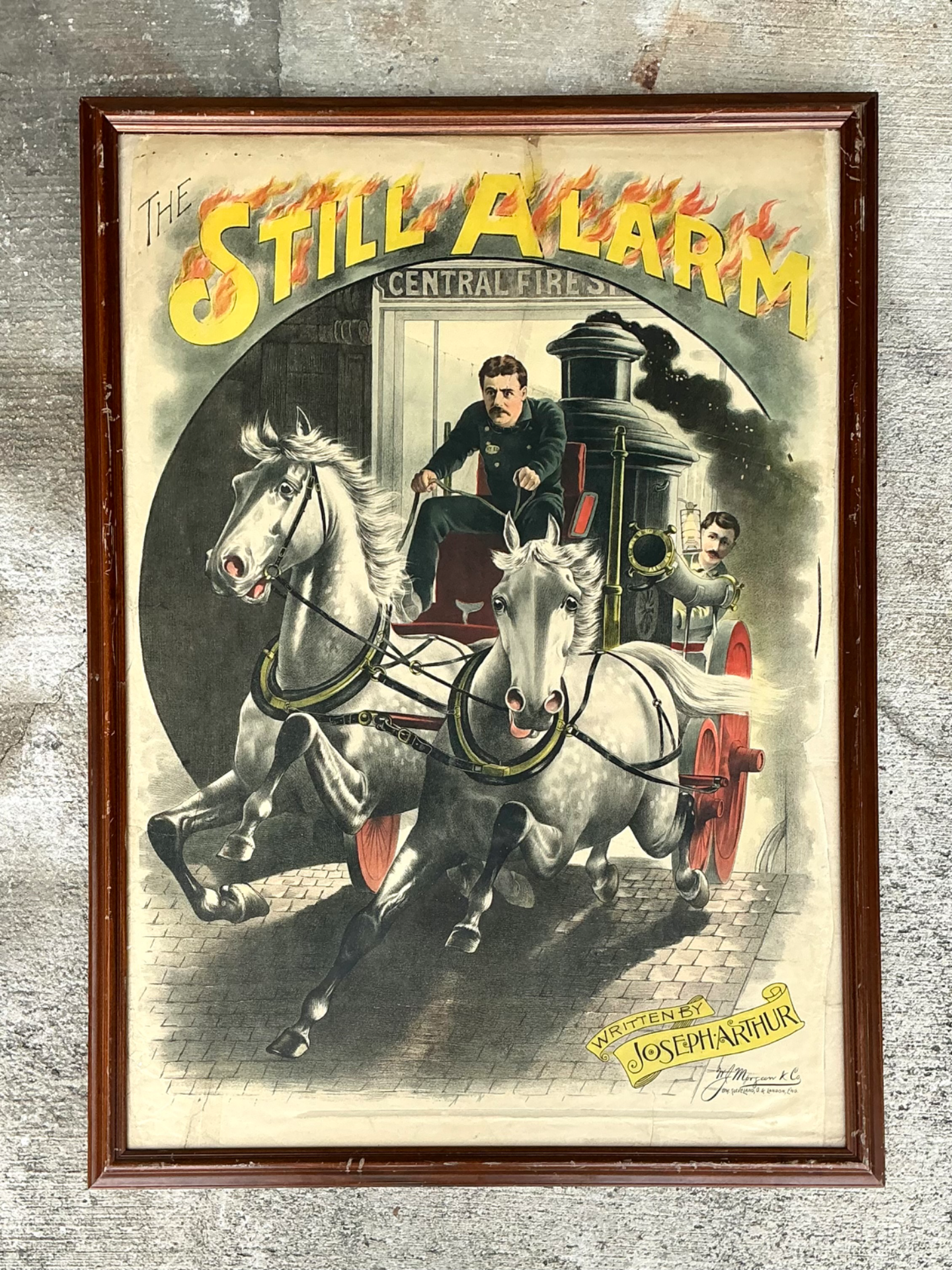 Joseph Arthur 'The Still Alarm' Framed Print - Detail view