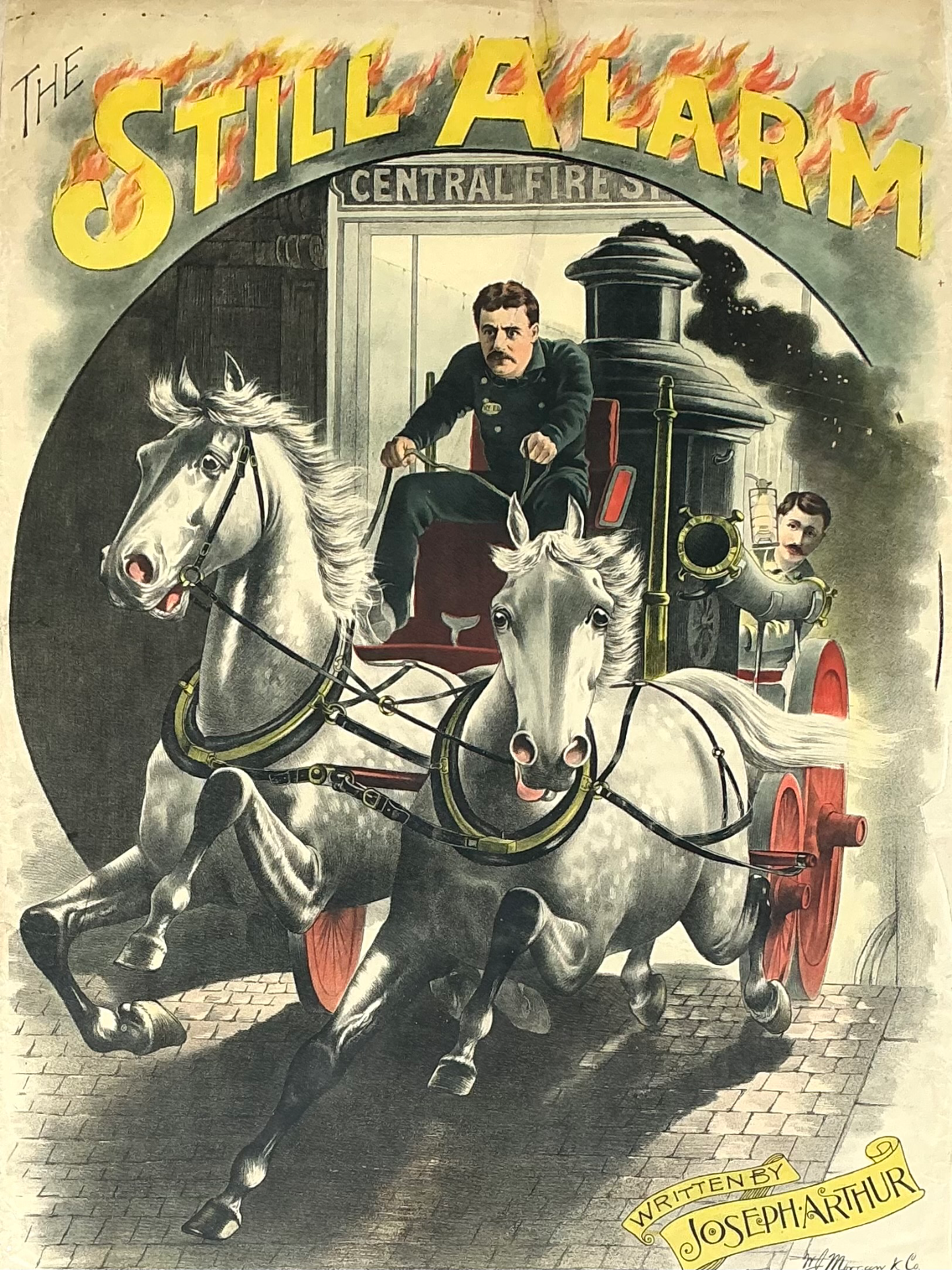 Joseph Arthur 'The Still Alarm' Framed Print - Back view