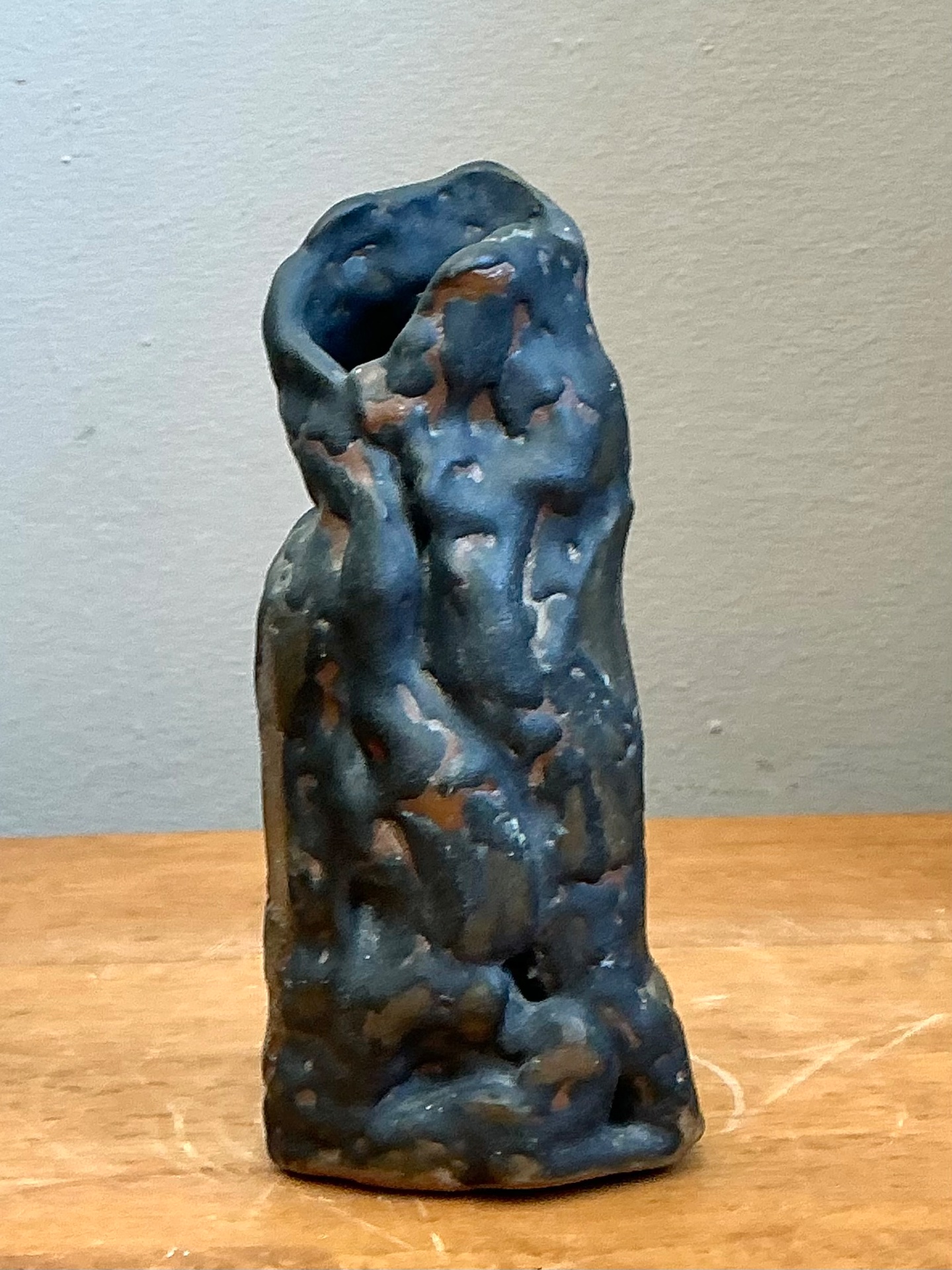 Vintage Abstract Form Ceramic Vase - Back view