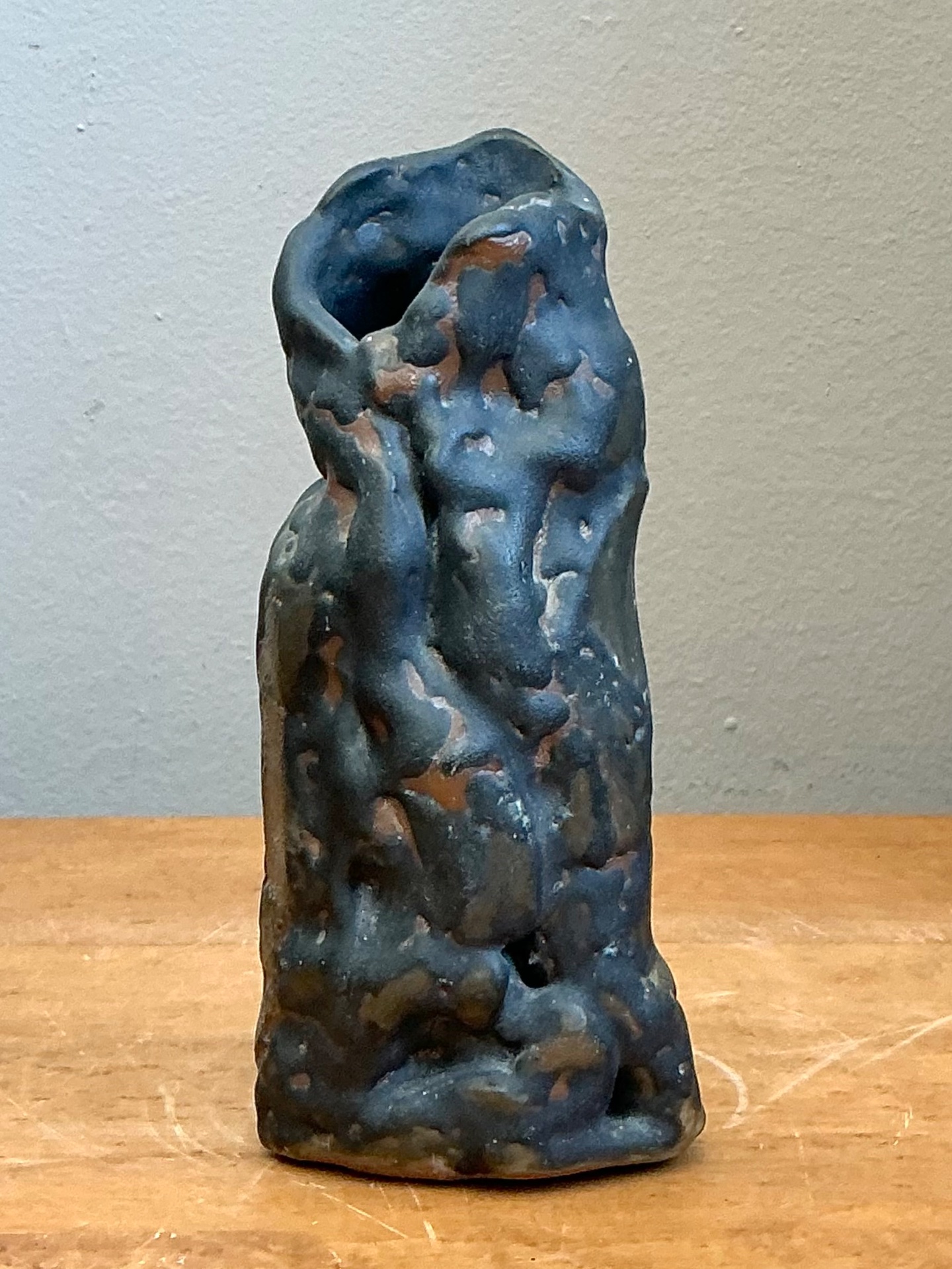 Vintage Abstract Form Ceramic Vase - Side view