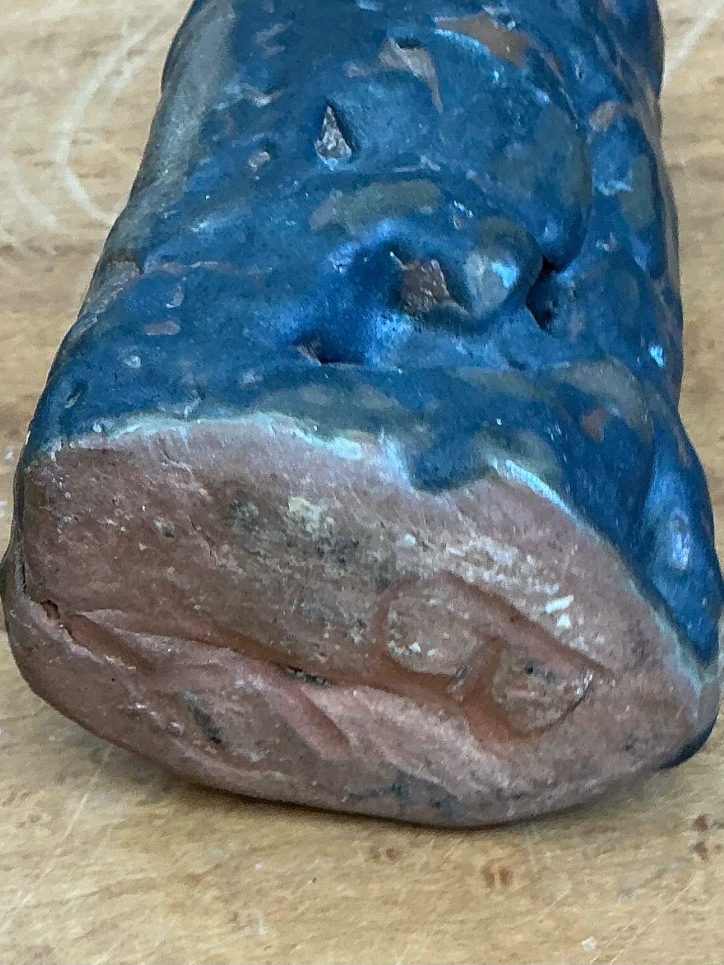 Vintage Abstract Form Ceramic Vase - Detail view