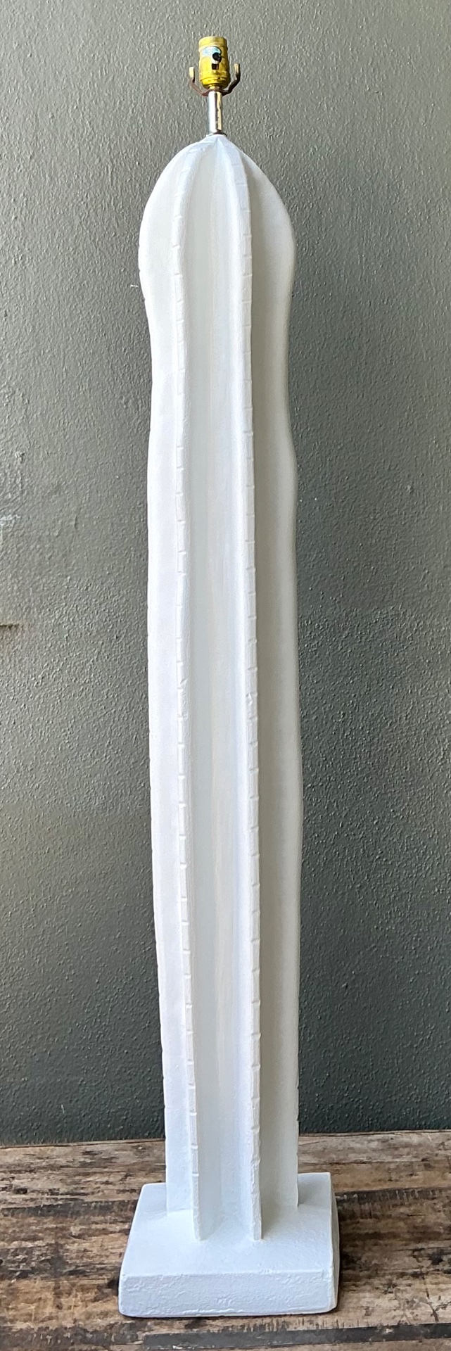 Vintage Plaster Cactus Floor Lamp - Detail view