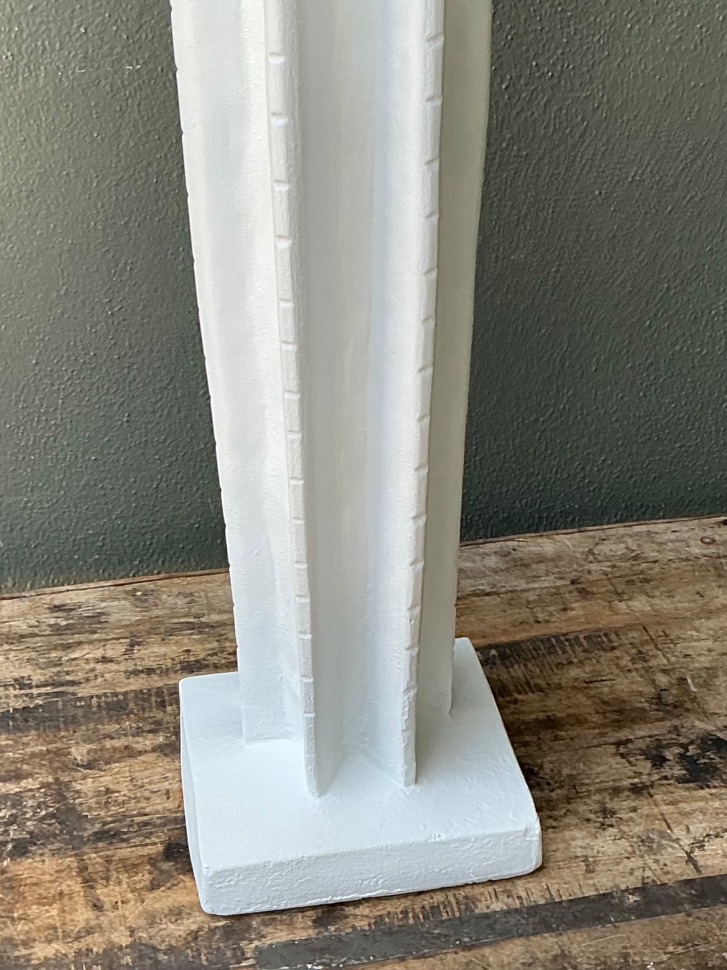 Vintage Plaster Cactus Floor Lamp - Side view