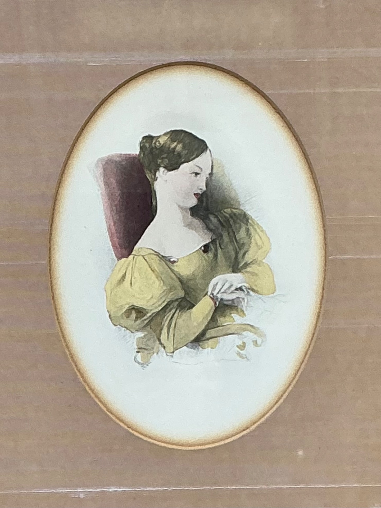 Vintage Portrait Engravings in Gilt Frames - Set of 2 - Detail view