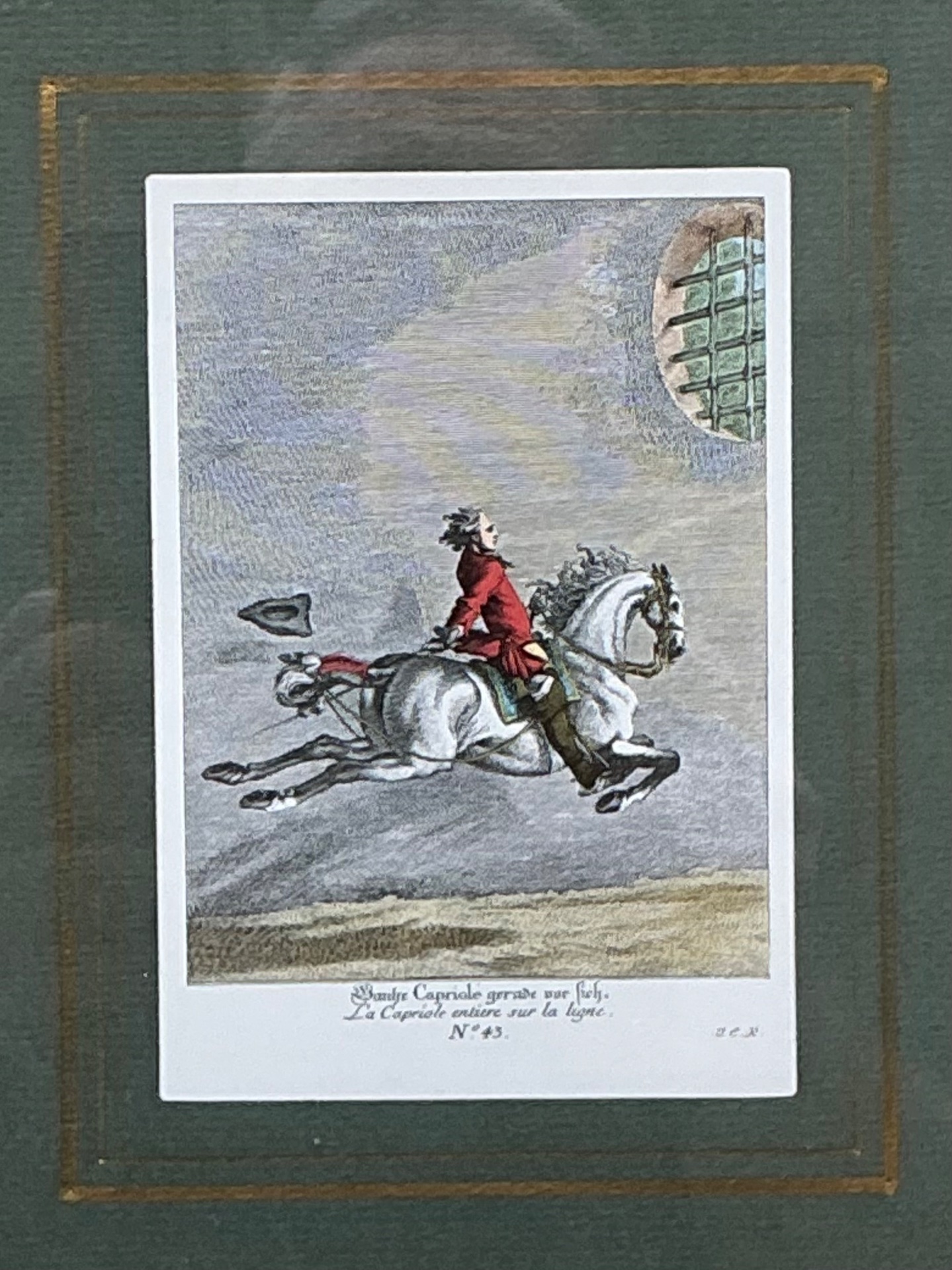 Vintage Equestrian Engravings in Gilt Frames - Set of 6 - Detail view