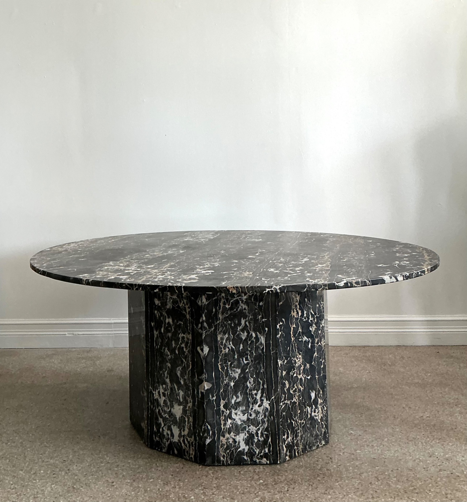 Vintage Italian Marble Dining Table - Top view