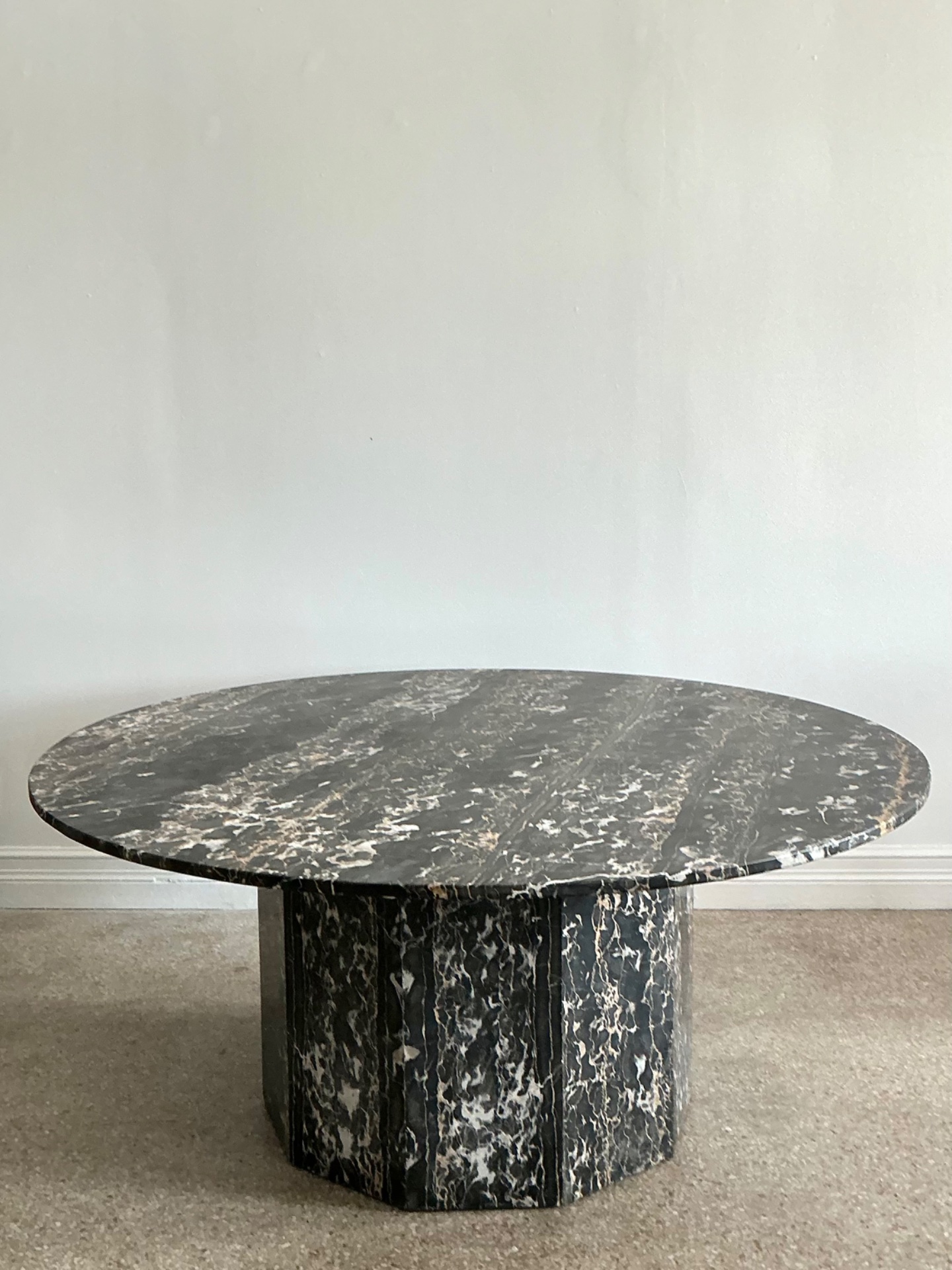 Vintage Italian Marble Dining Table - Top view