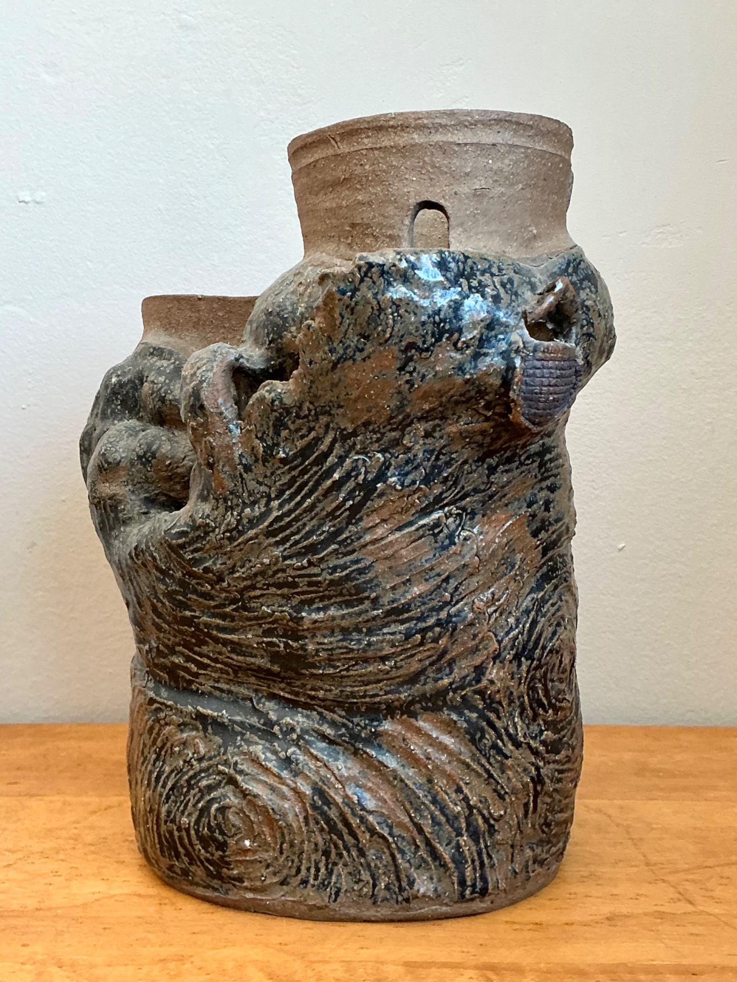 Vintage Abstract Tree Form Vase - Top view