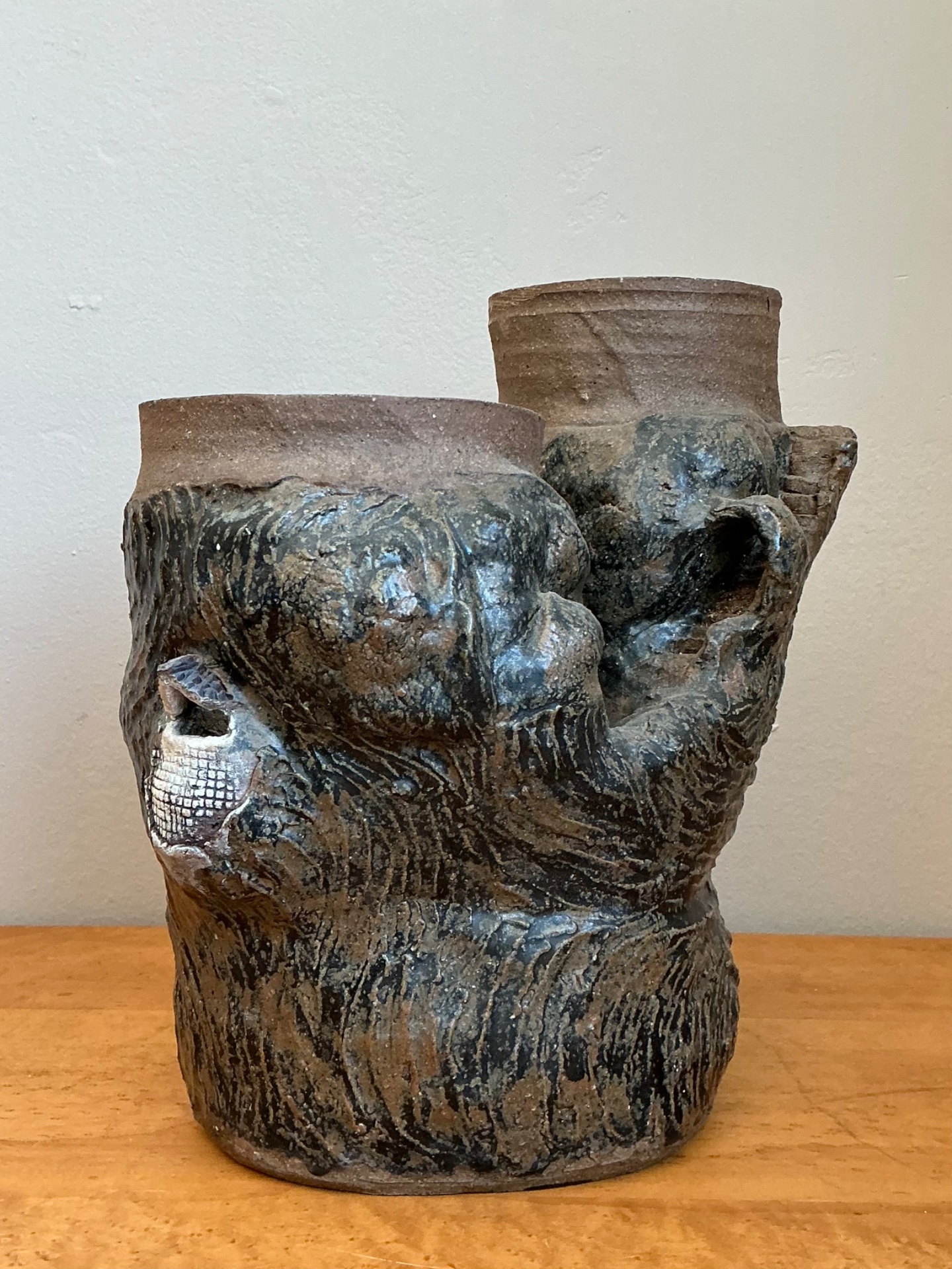 Vintage Abstract Tree Form Vase - Back view