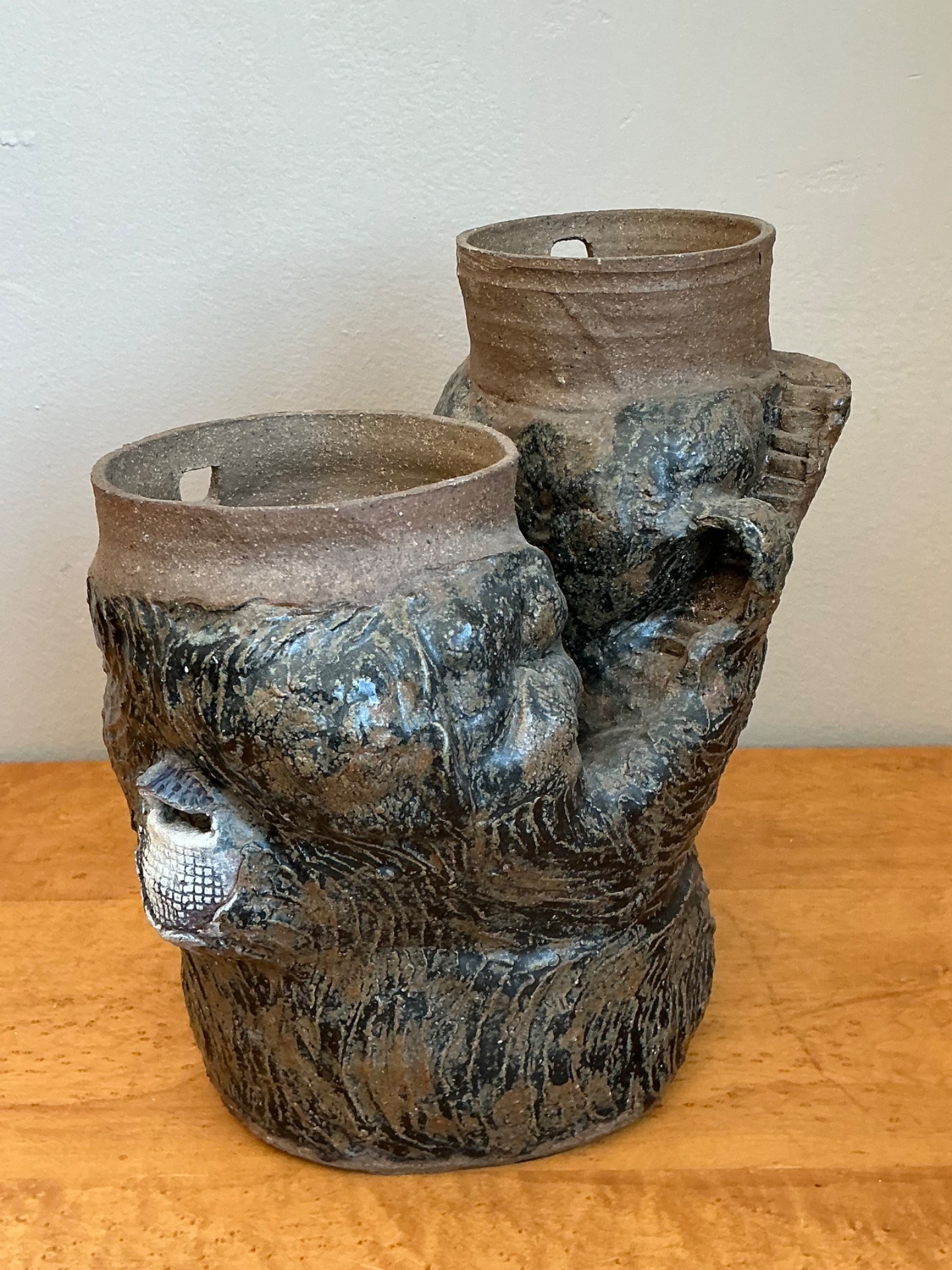 Vintage Abstract Tree Form Vase - Detail view