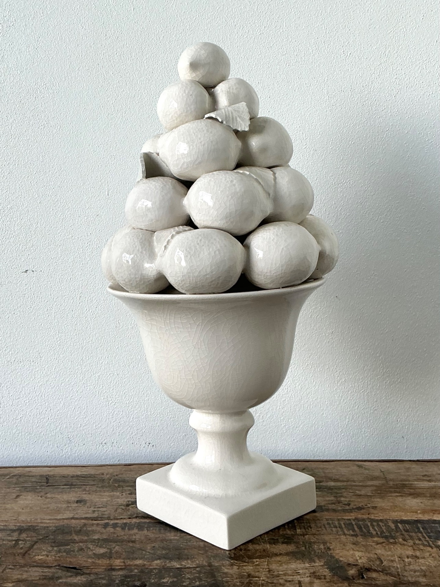 Vintage Ceramic Lemon Topiary - Detail view