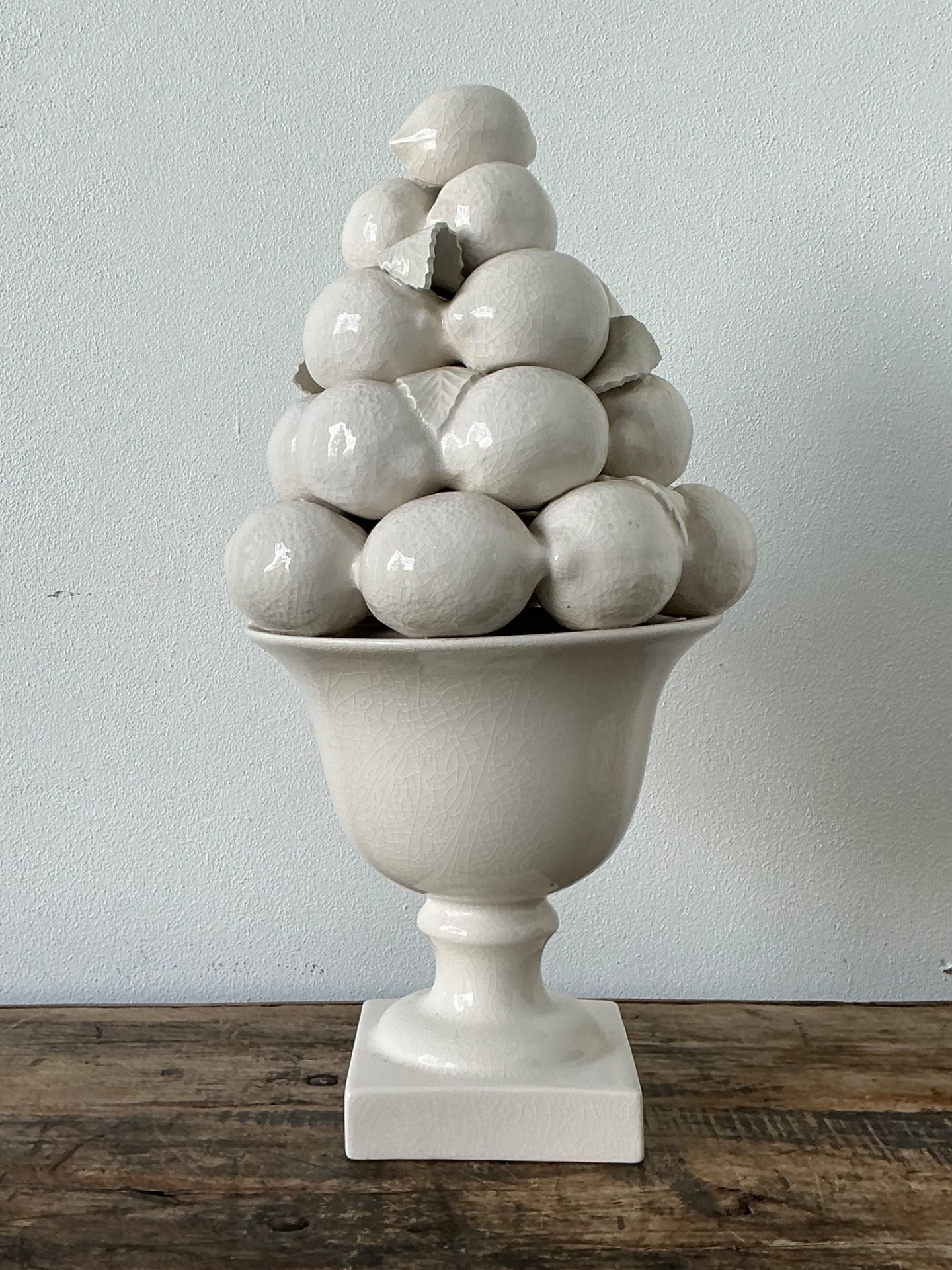 Vintage Ceramic Lemon Topiary - Top view