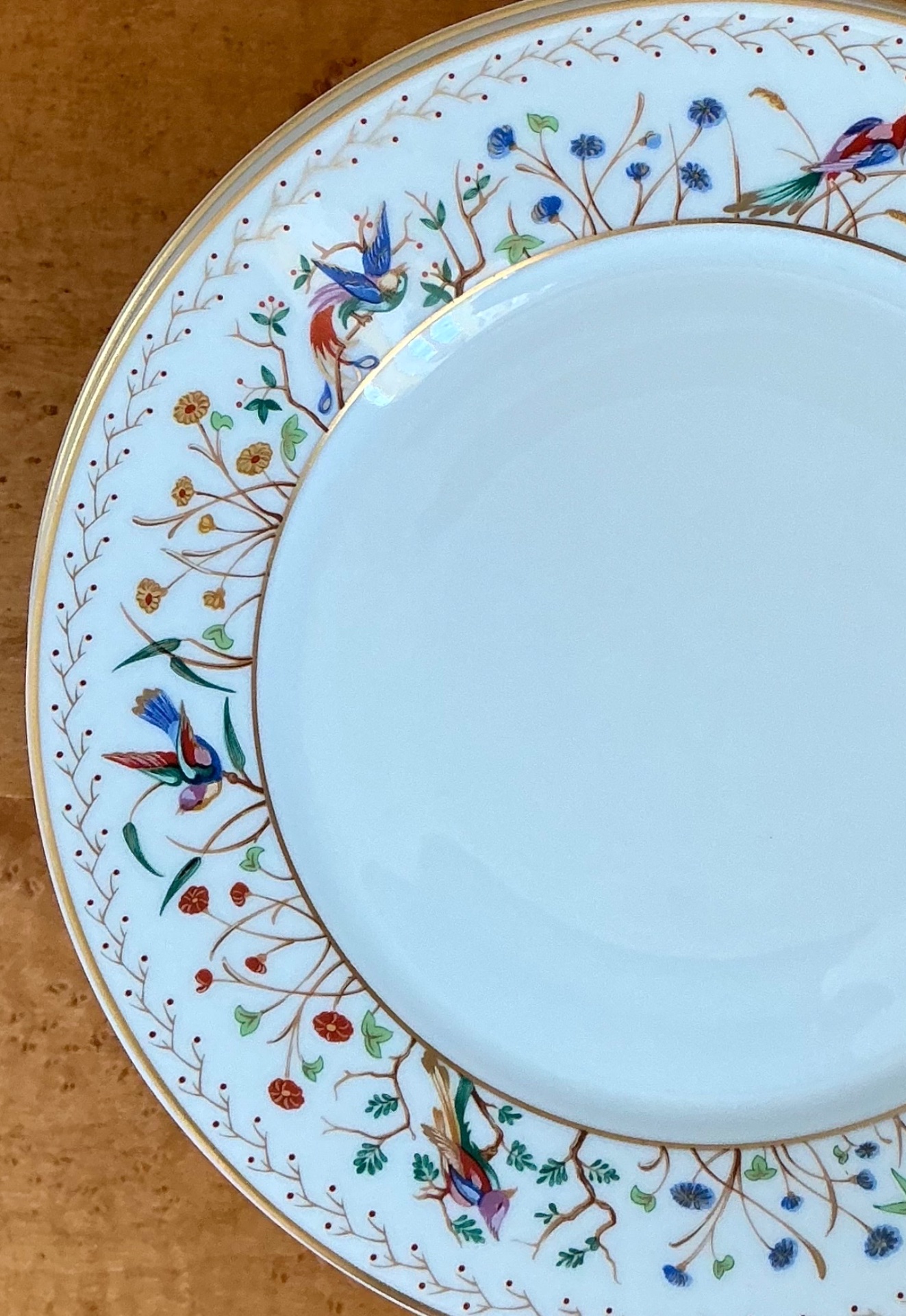 Vintage Tiffany And Co For Limoges “Audubon” Service For 12  - Side view