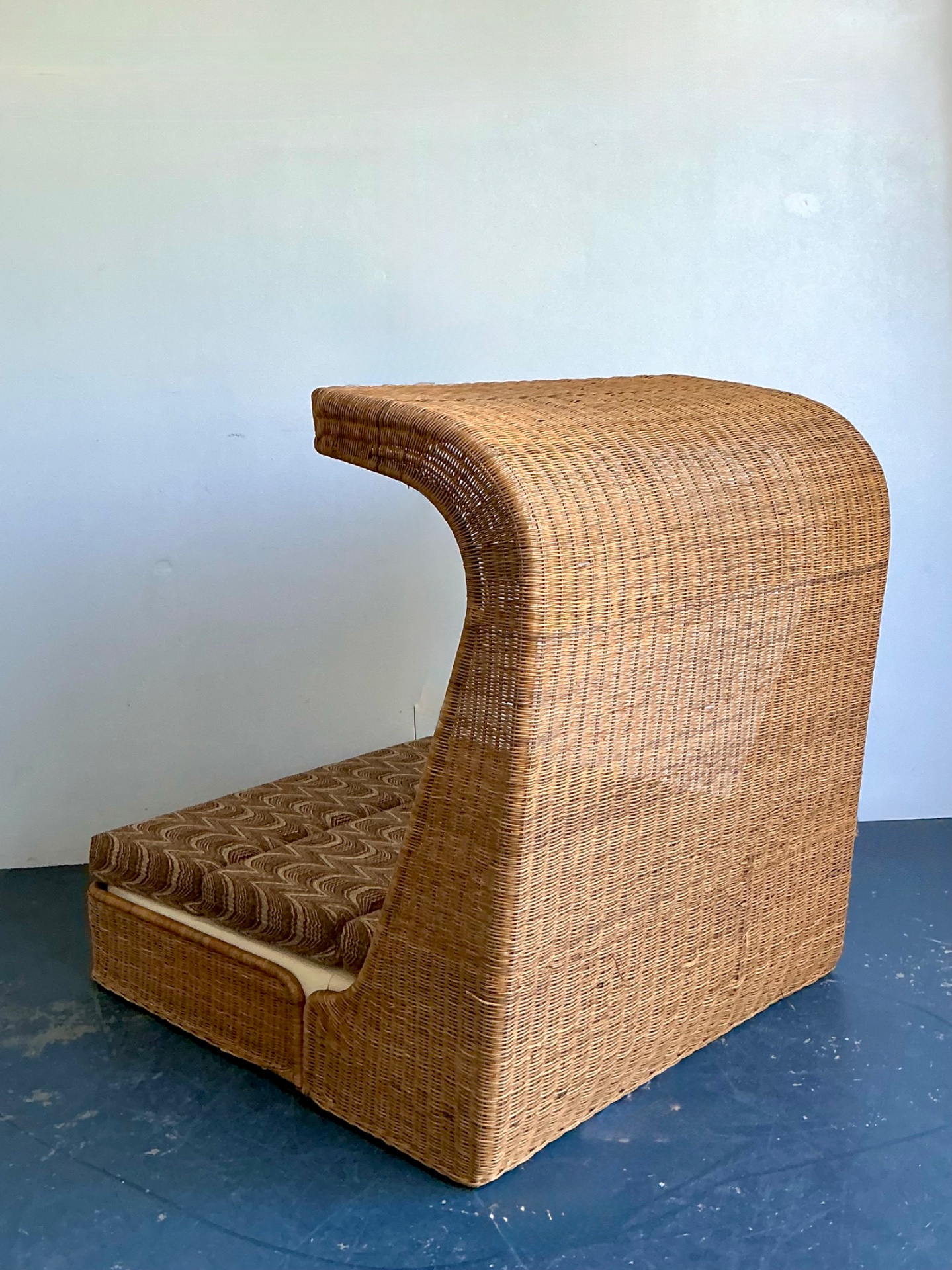 Vintage Rattan Canopy Daybed - Top view