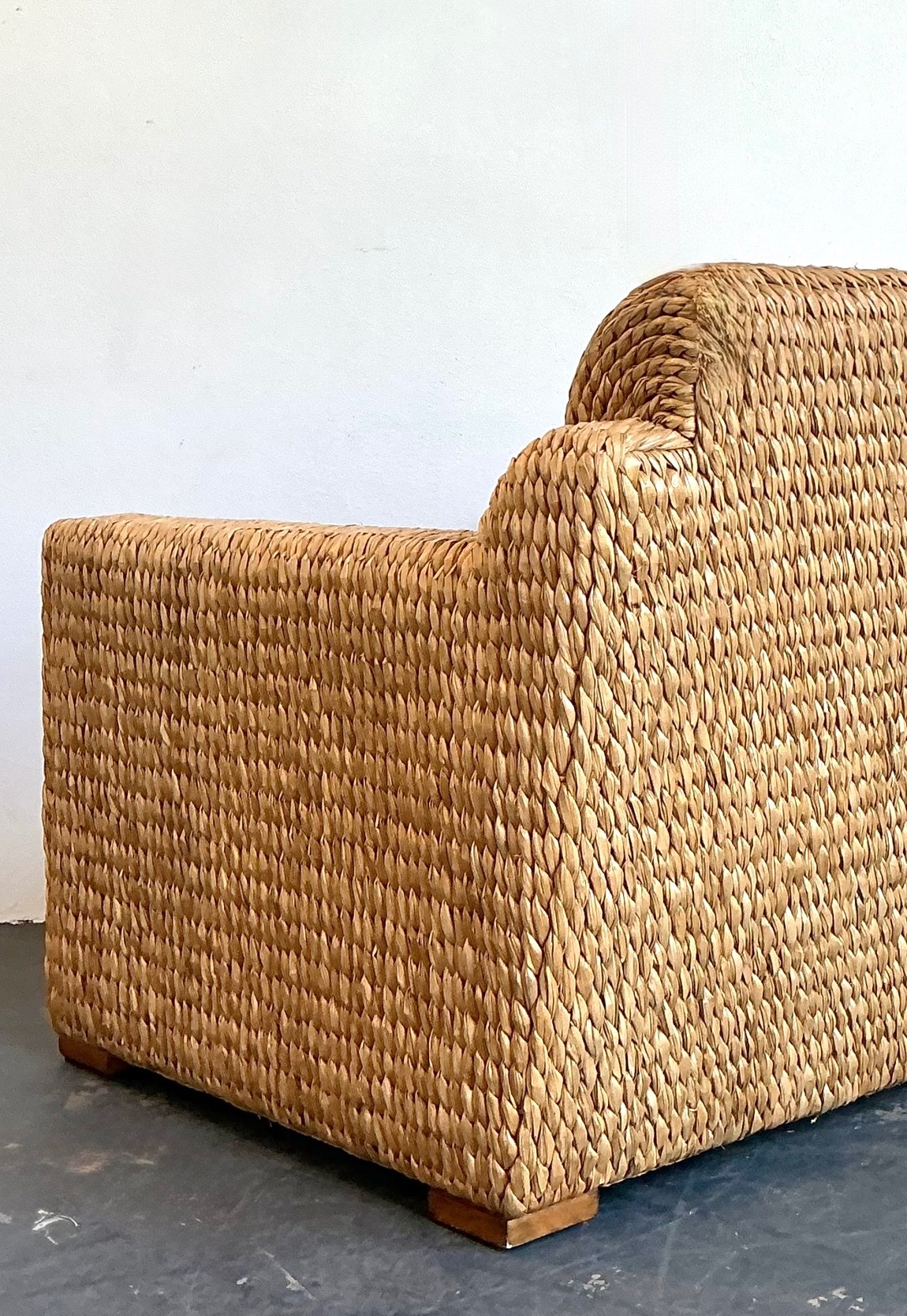 Vintage Ralph Lauren Woven Rattan Armchair - Detail view