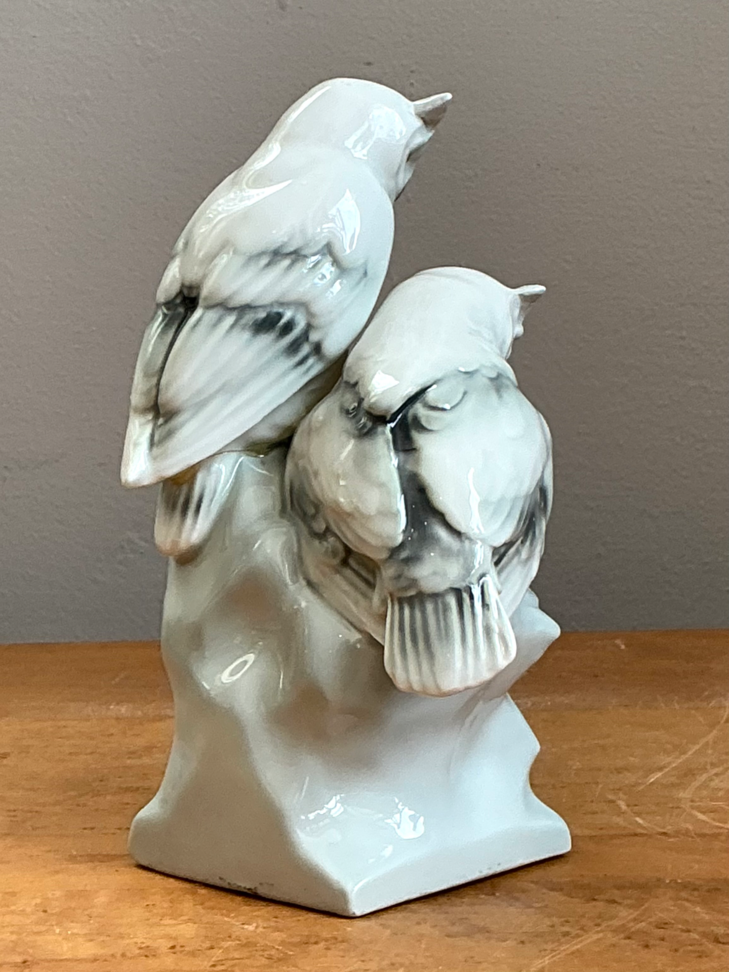Vintage Royal Copenhagen Porcelain Owl Figurine - Detail view
