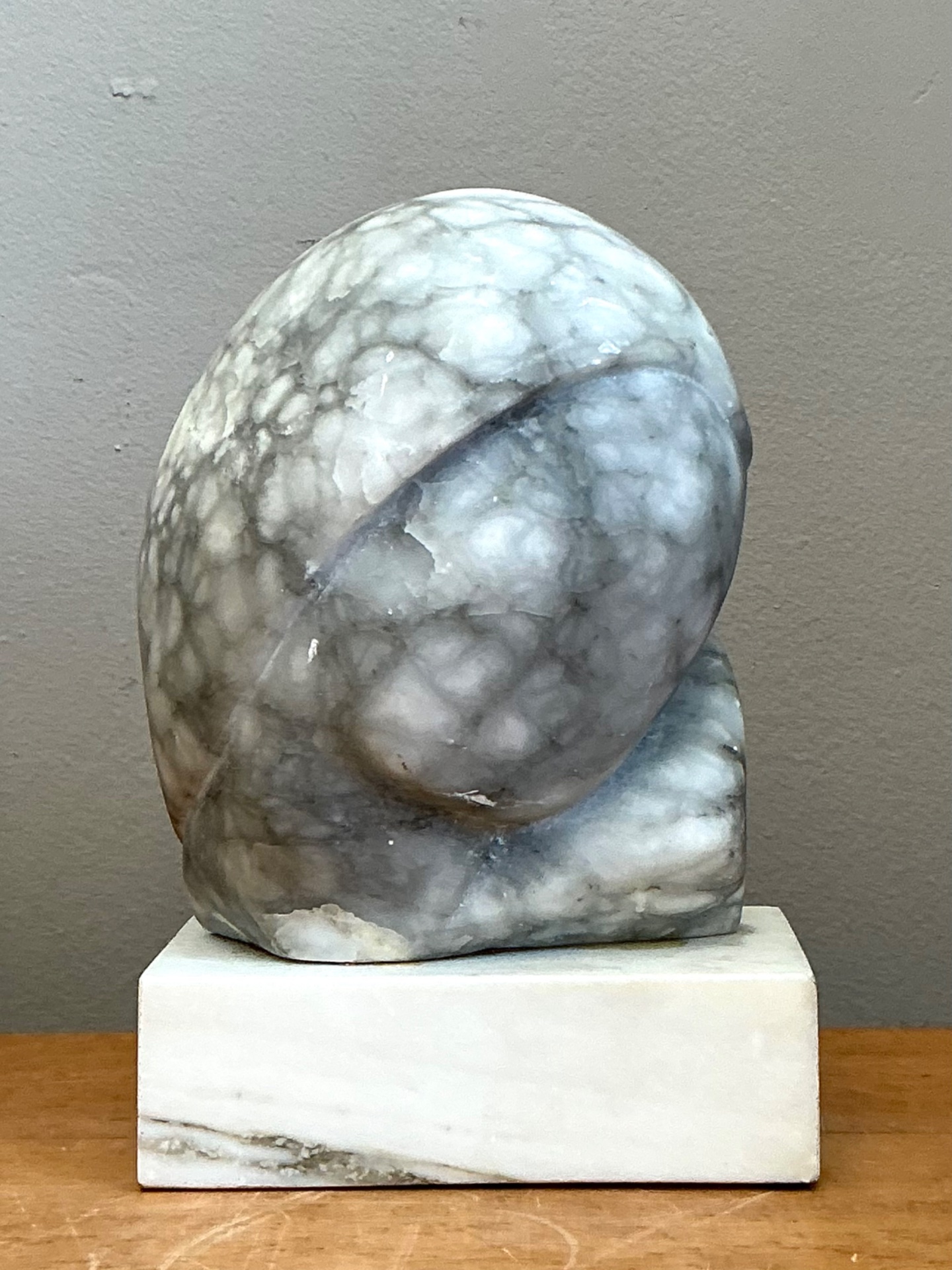 Vintage Marble Abstract Form Sculpture - Back view