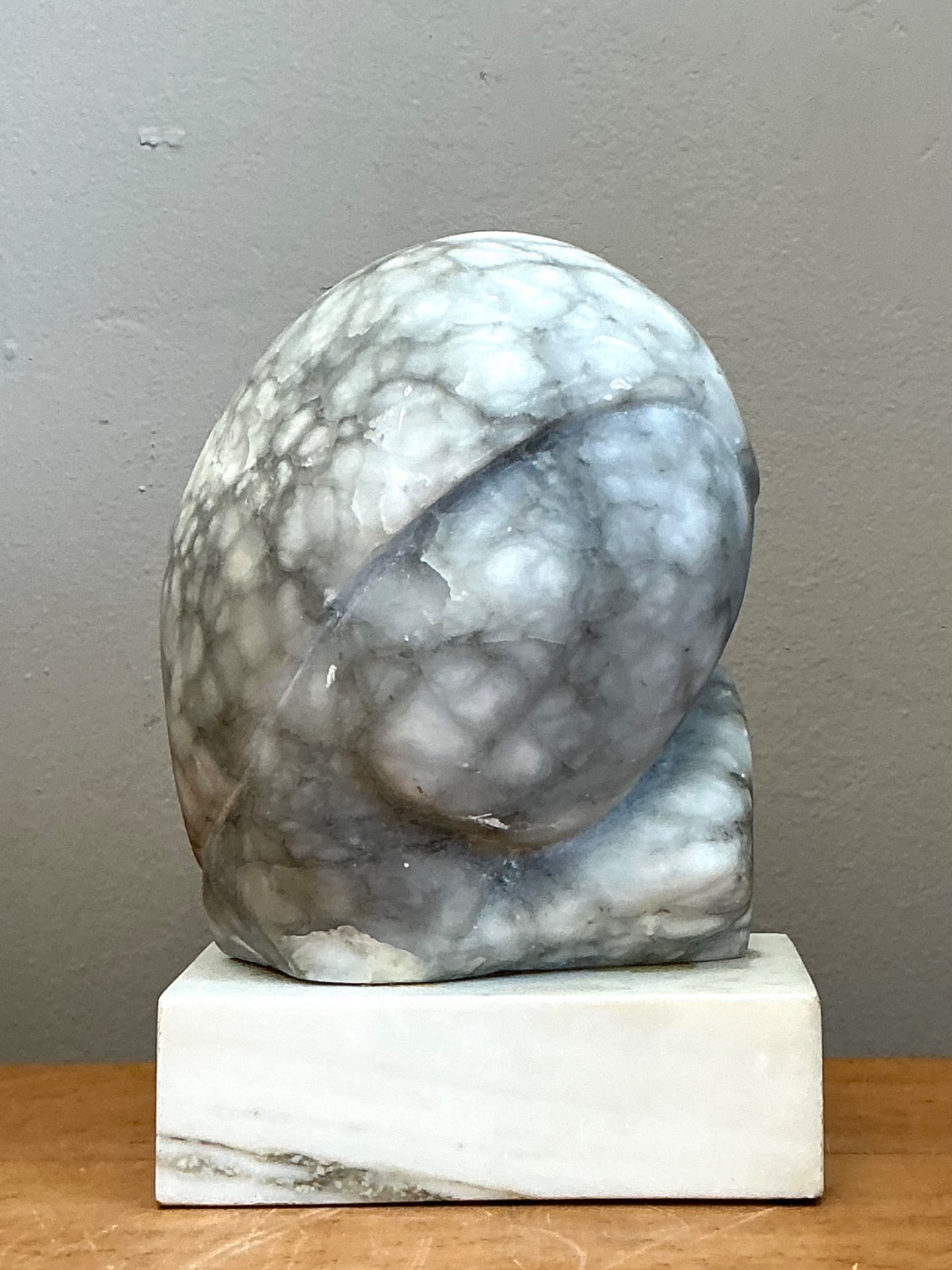 Vintage Marble Abstract Form Sculpture - Detail view