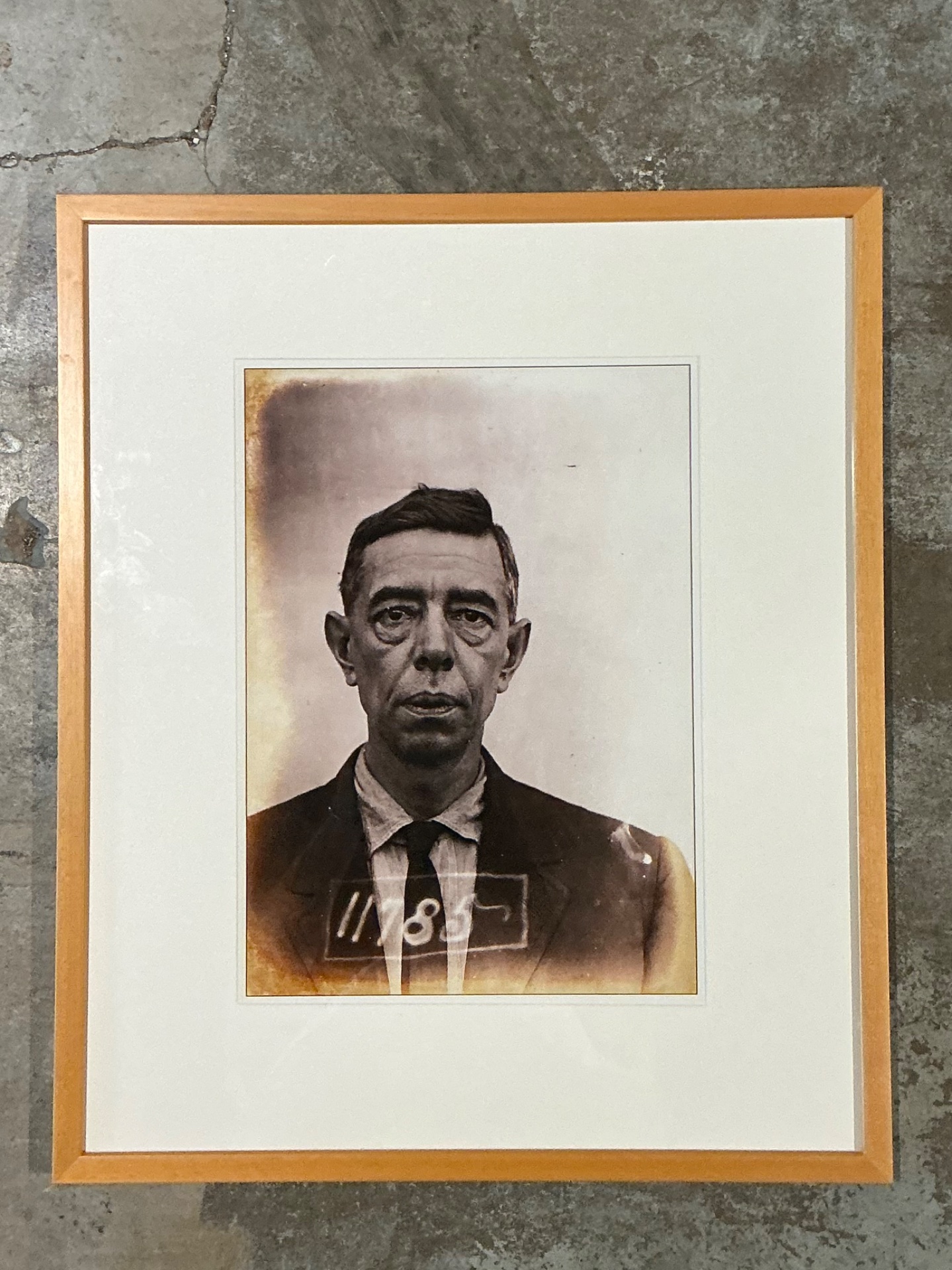 Vintage Bruce Jackson “Mirrors” Original Photograph Of Man - Top view