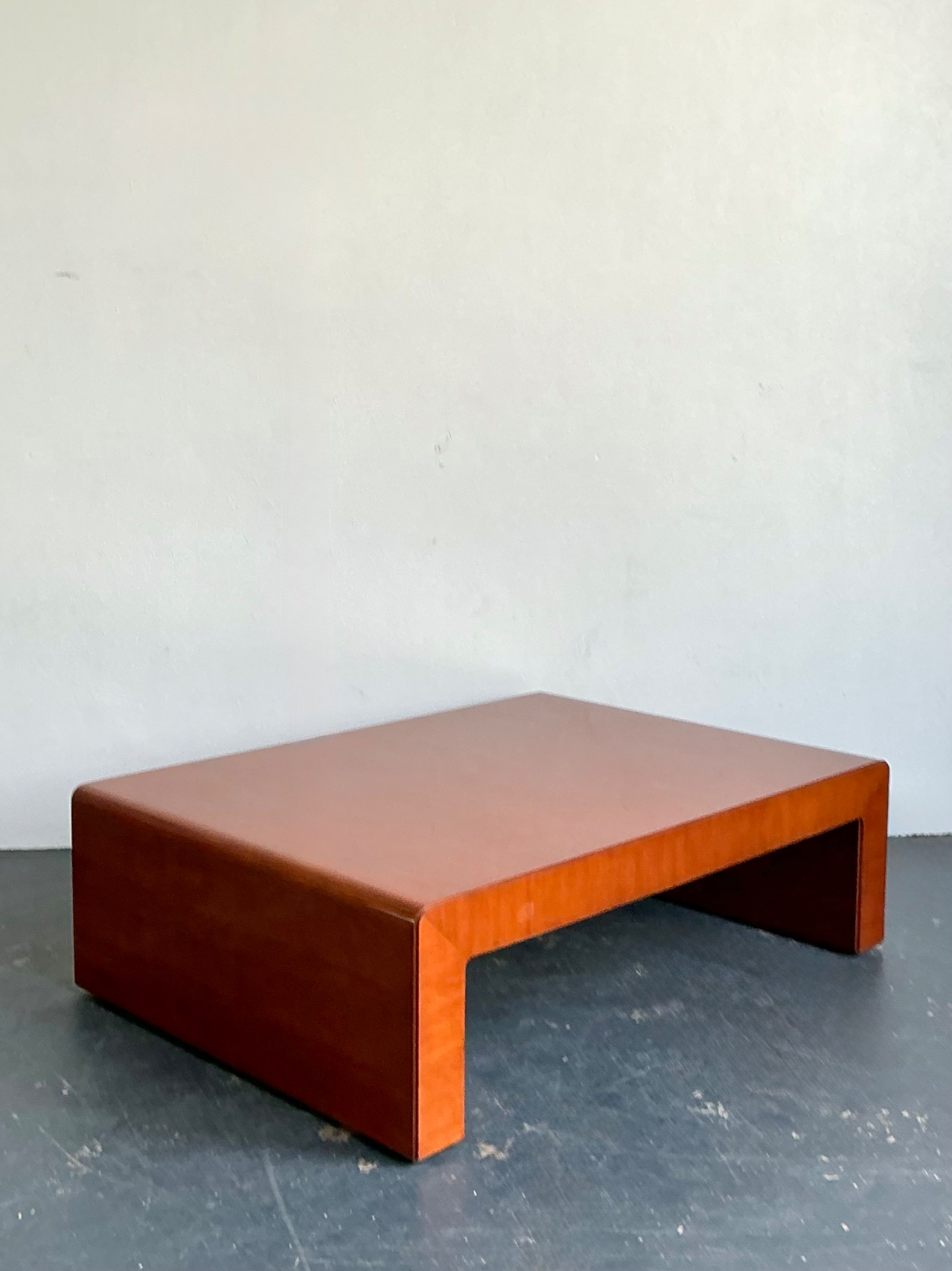 Vintage Ralph Lauren “Dalton” Waterfall Wood Coffee Table - Top view