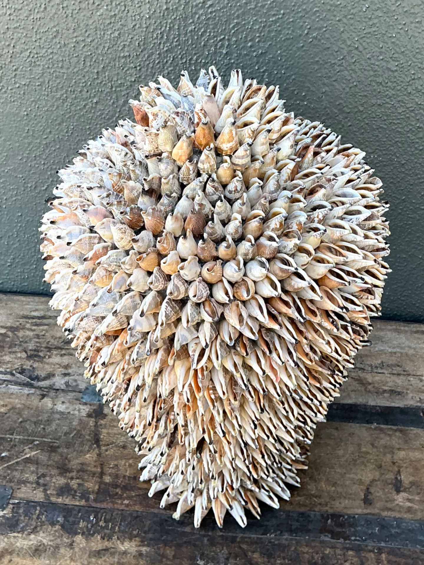 Vintage Shell Covered Sculpture - Detail view
